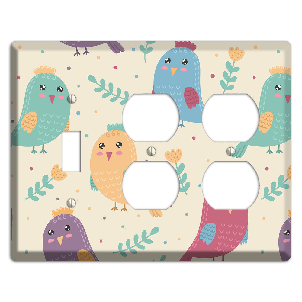 Jungle Giggles (Light) Toggle / 2 Duplex Wallplate