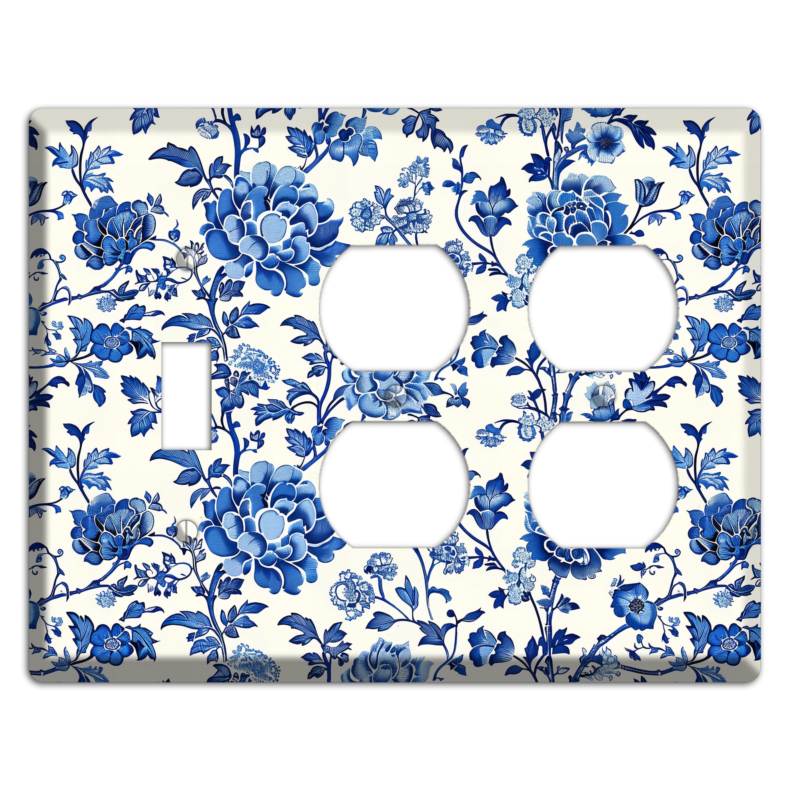 Porcelain Garden Reverie Toggle / 2 Duplex Wallplate