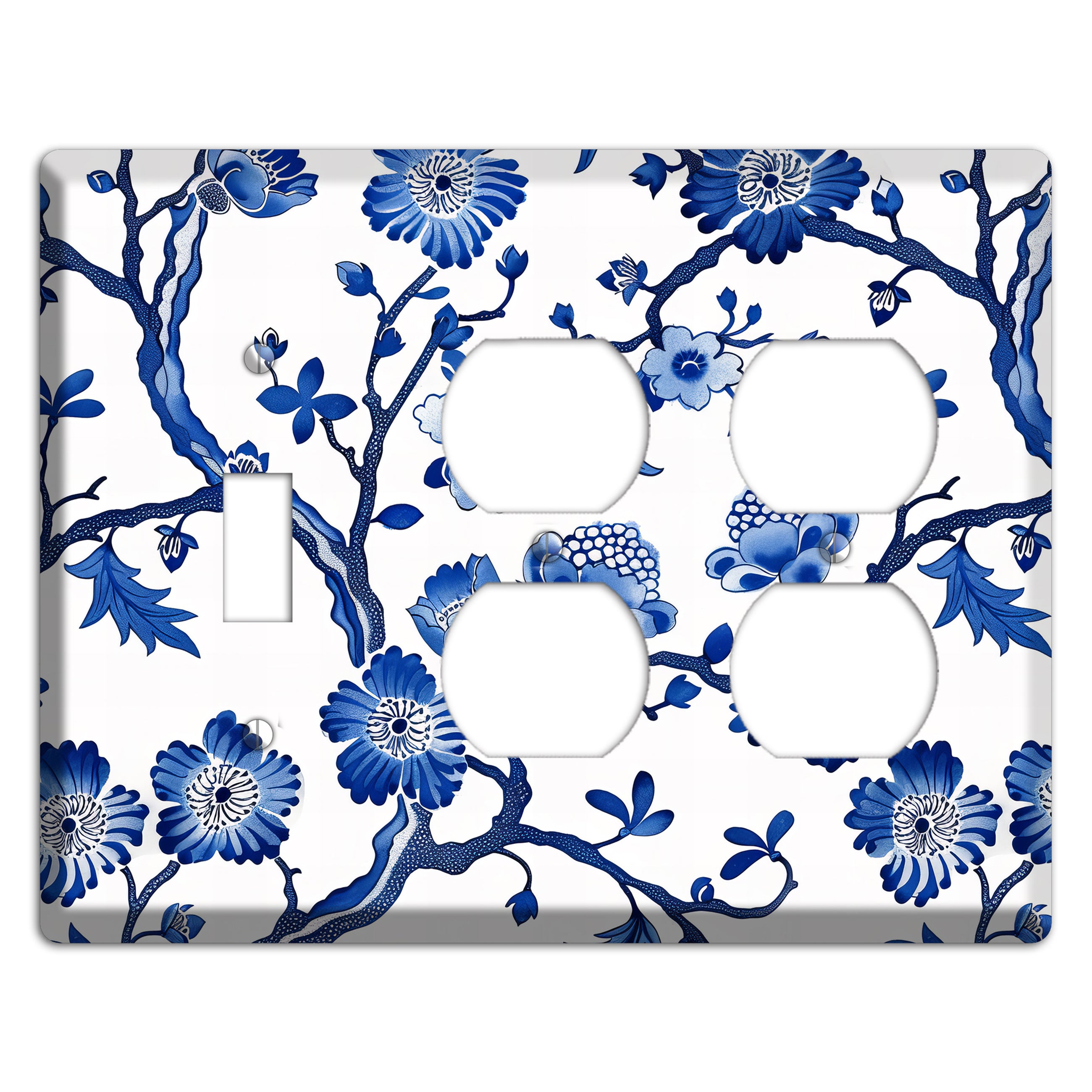 Porcelain Garden Reverie Toggle / 2 Duplex Wallplate