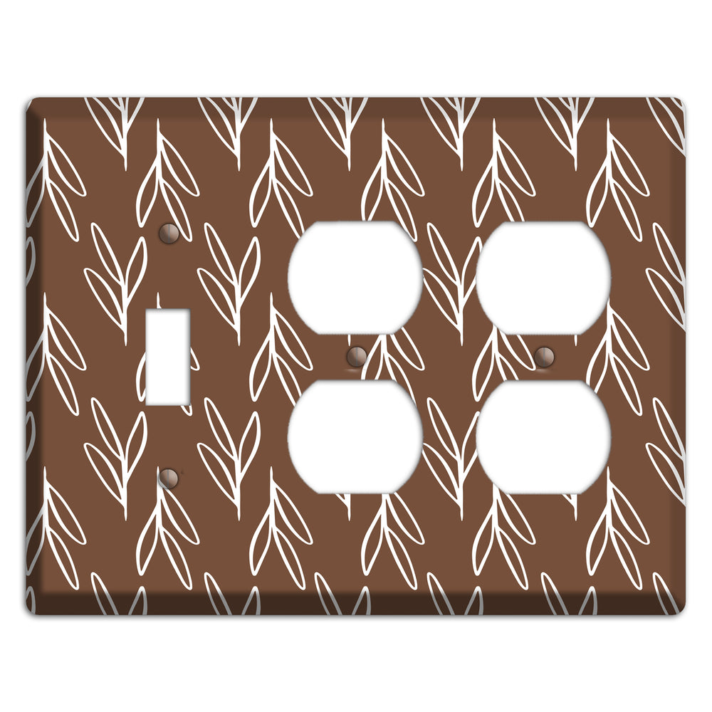 Wheat & Shadow Toggle / 2 Duplex Wallplate