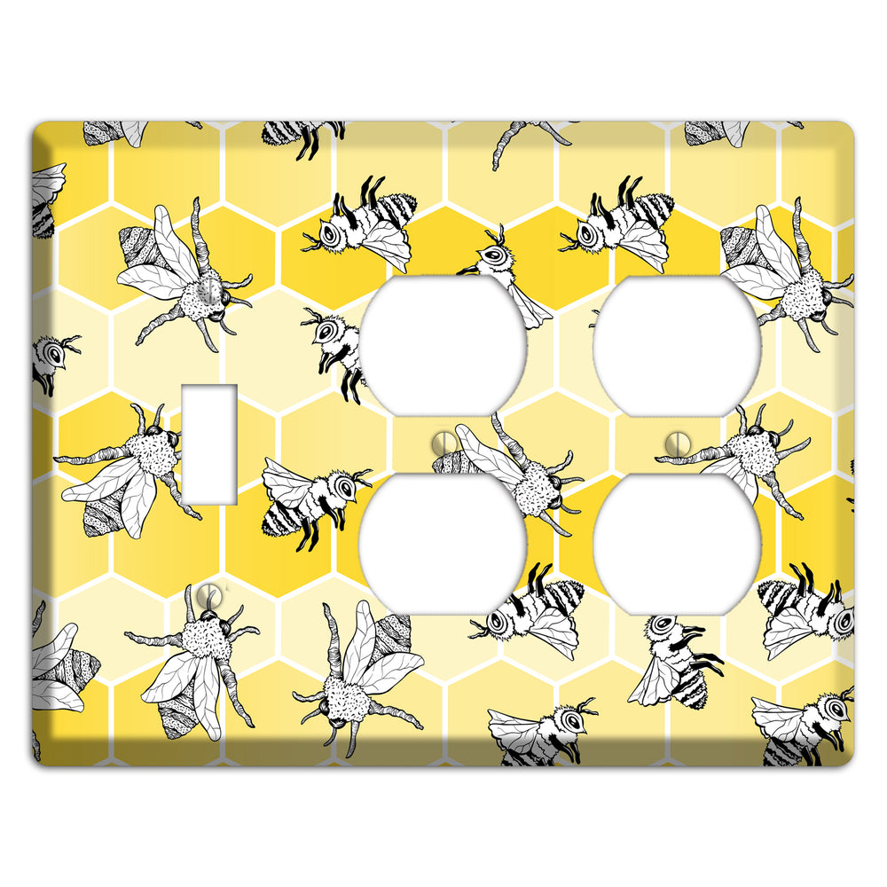 Hive Mind Scatter Toggle / 2 Duplex Wallplate