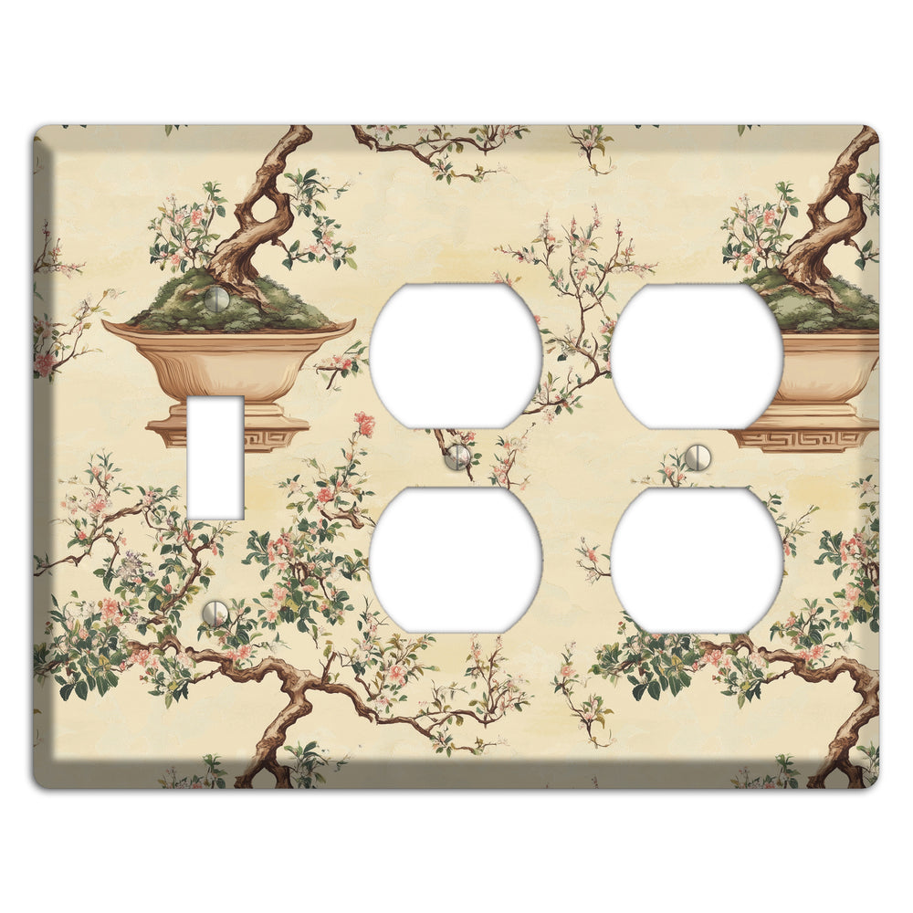 Bonsai & Blossom Toggle / 2 Duplex Wallplate