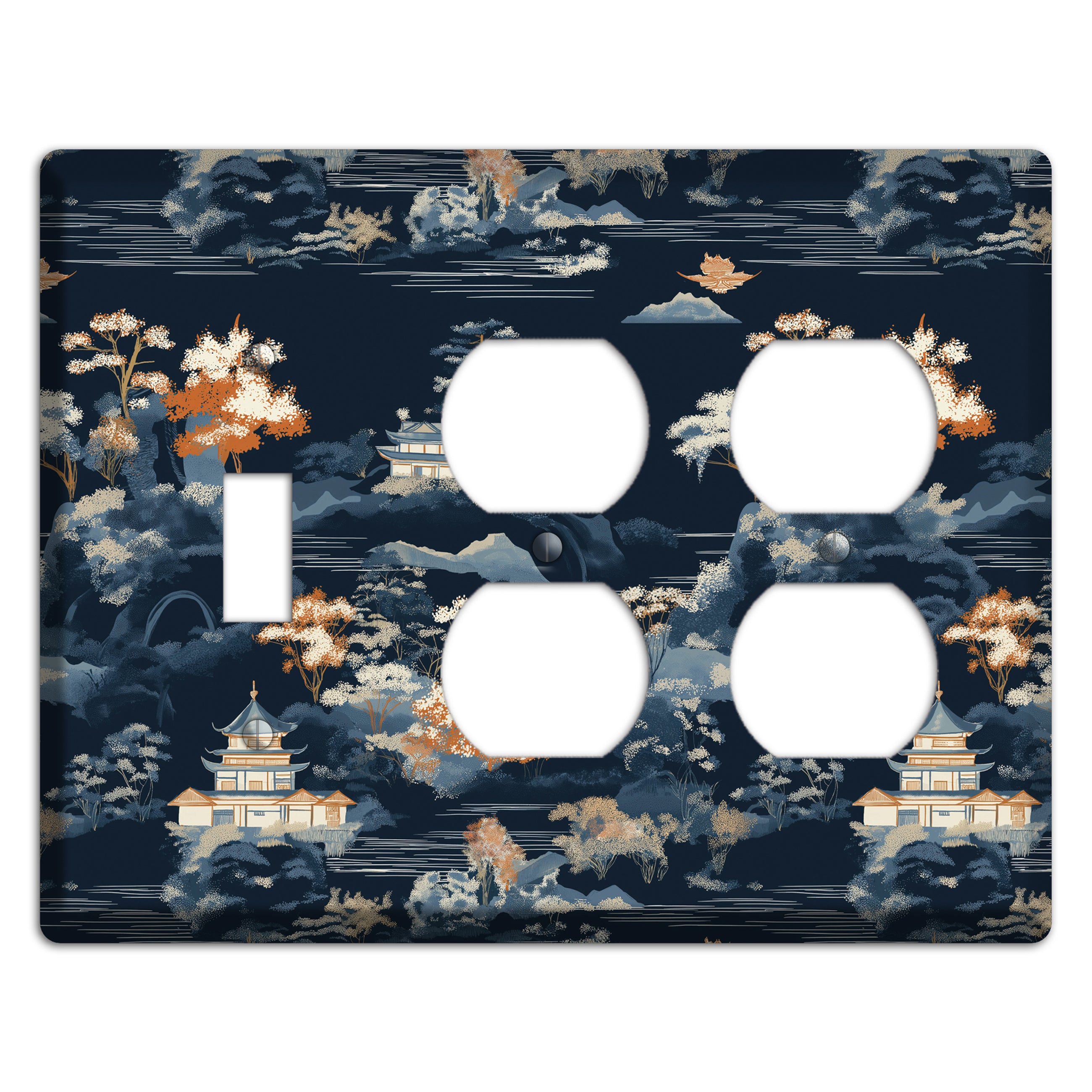 Jade Lantern Dusk Toggle / 2 Duplex Wallplate