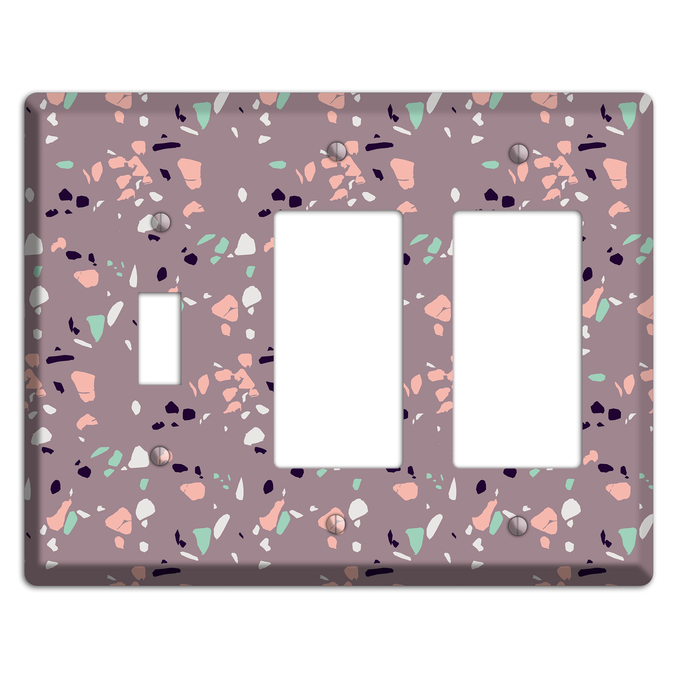 Orchid Dust Toggle / 2 Rocker Wallplate