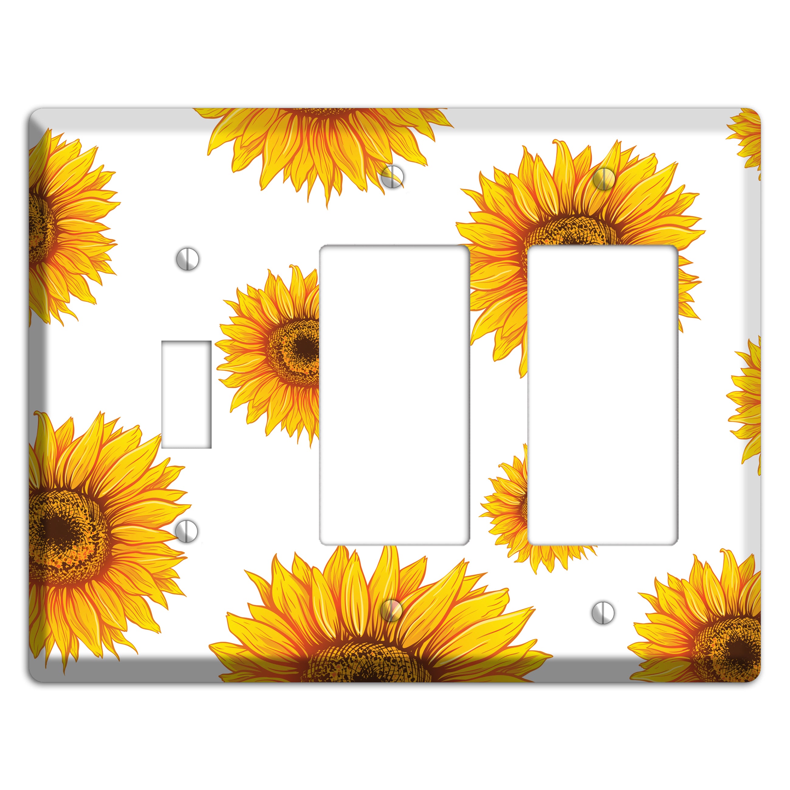 Solar Bloom Scatter Toggle / 2 Rocker Wallplate