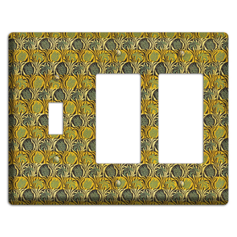 Honeycomb Bloom Toggle / 2 Rocker Wallplate