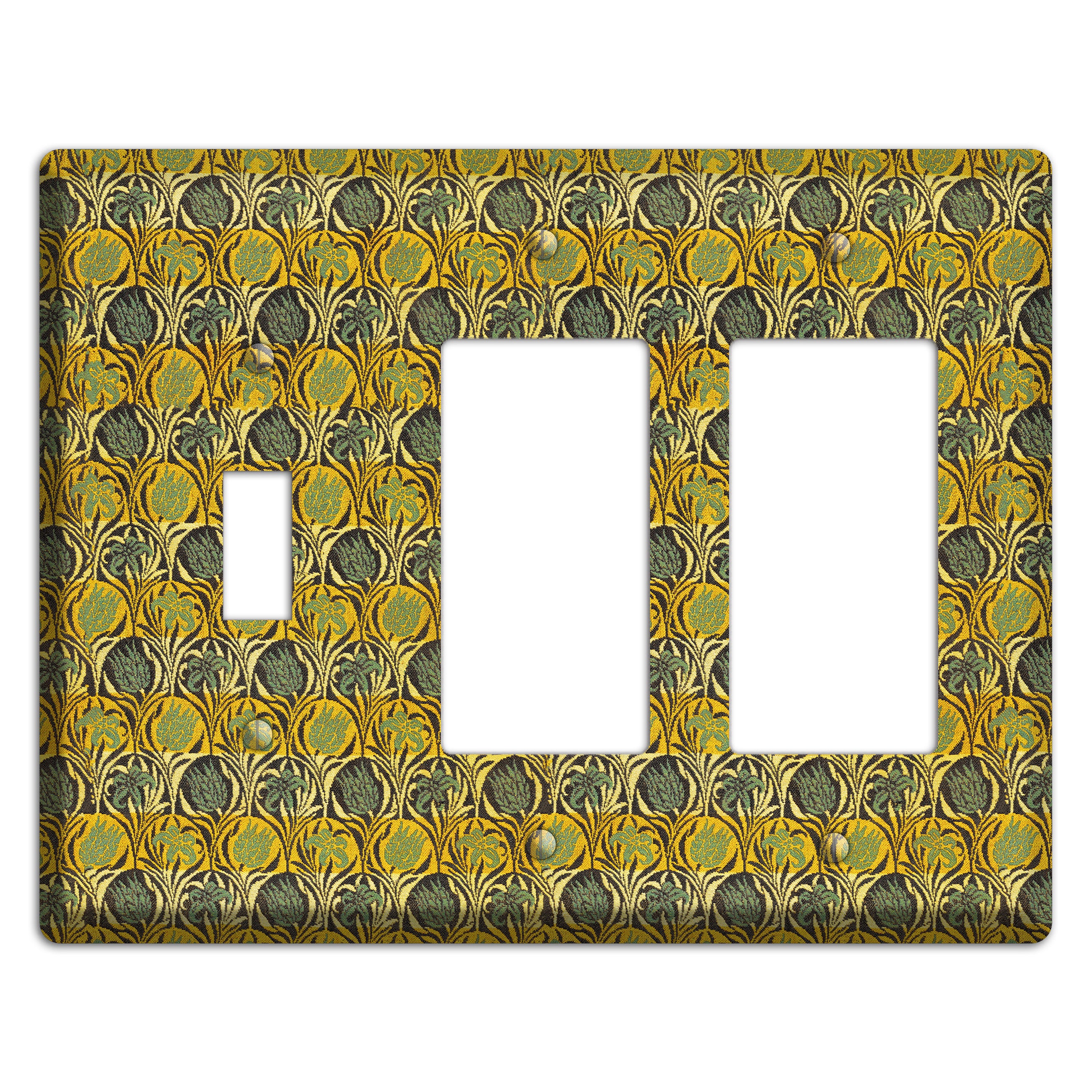 Honeycomb Bloom Toggle / 2 Rocker Wallplate