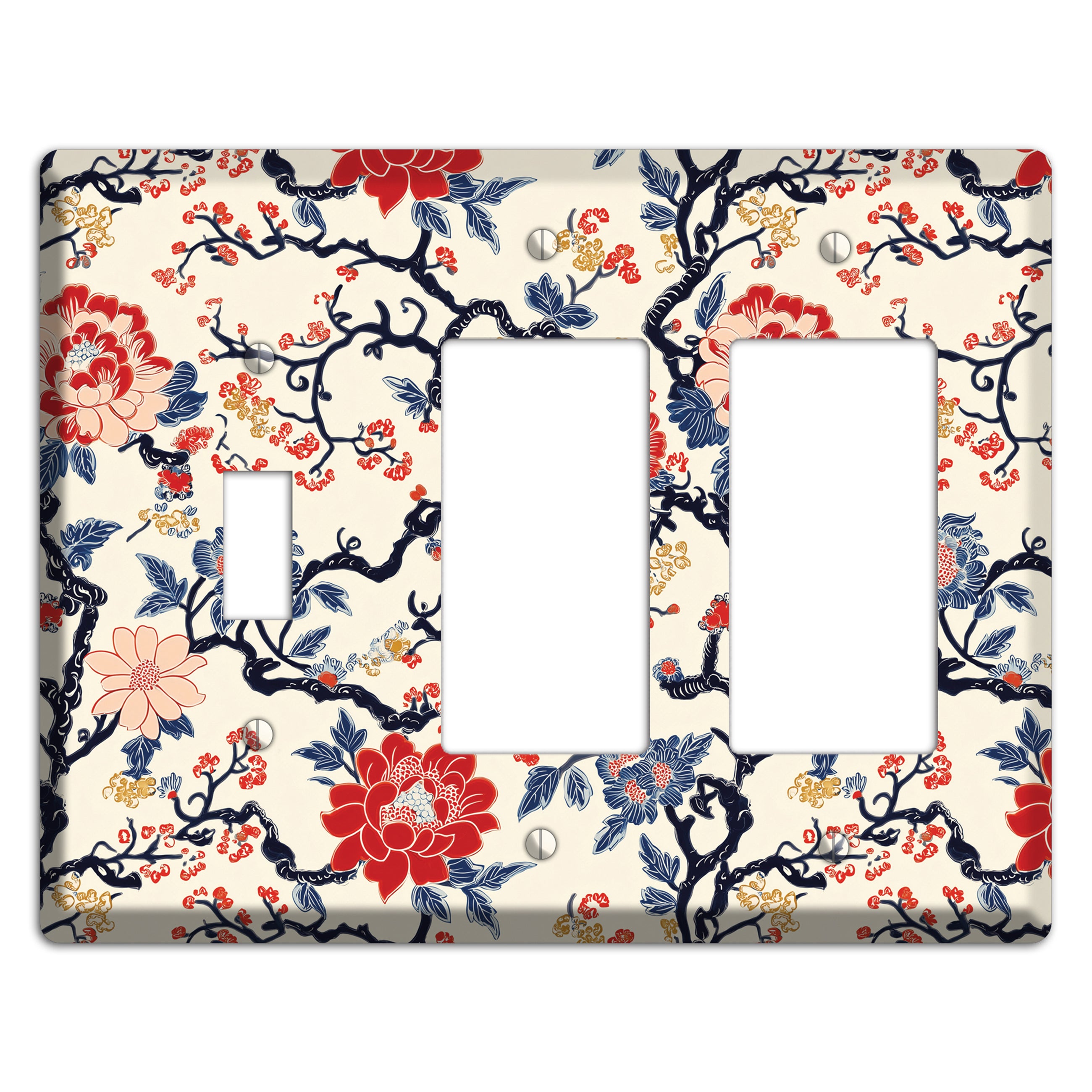 Crimson Branch Reverie Toggle / 2 Rocker Wallplate