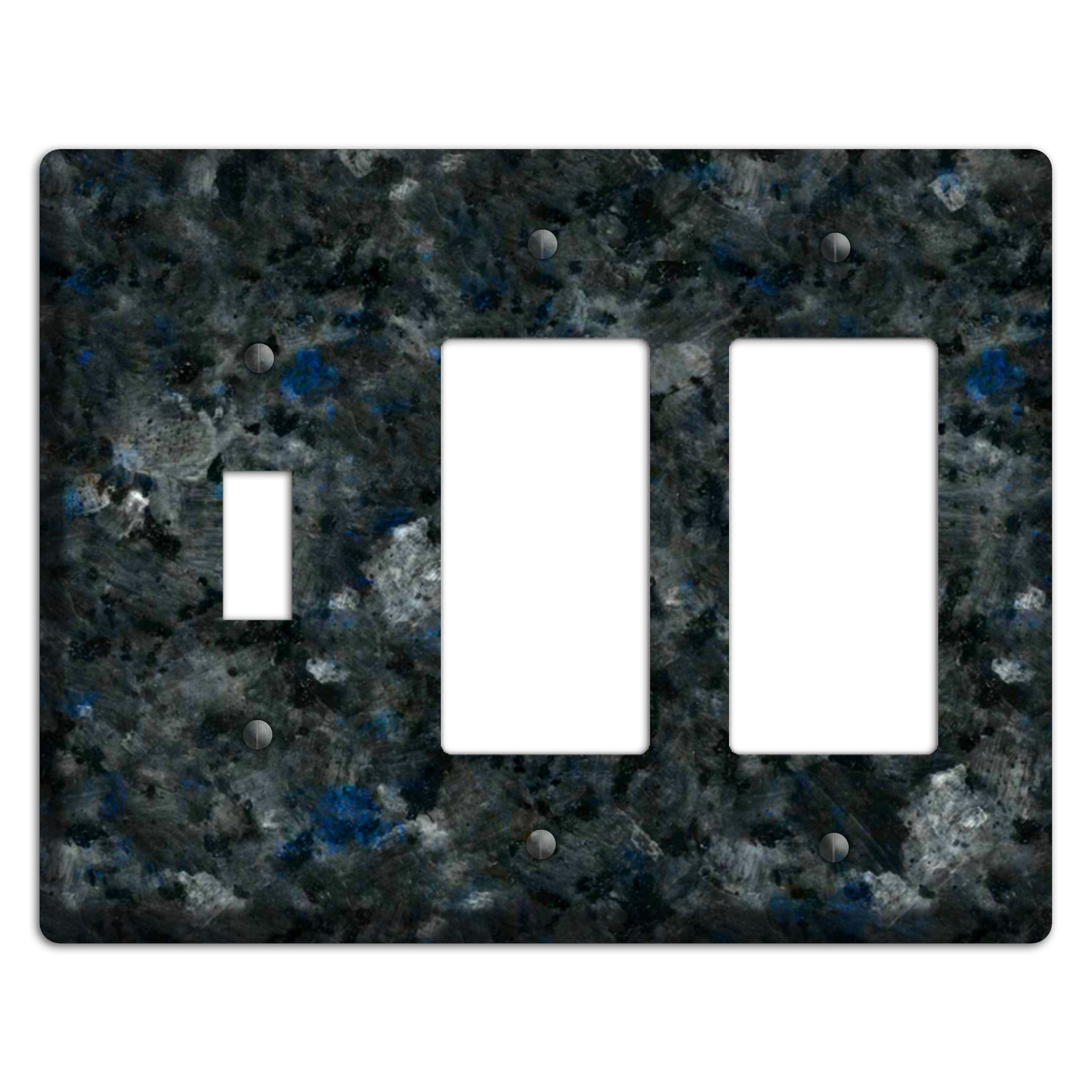 Blue Pearl GT Granite Toggle / 2 Rocker Wallplate