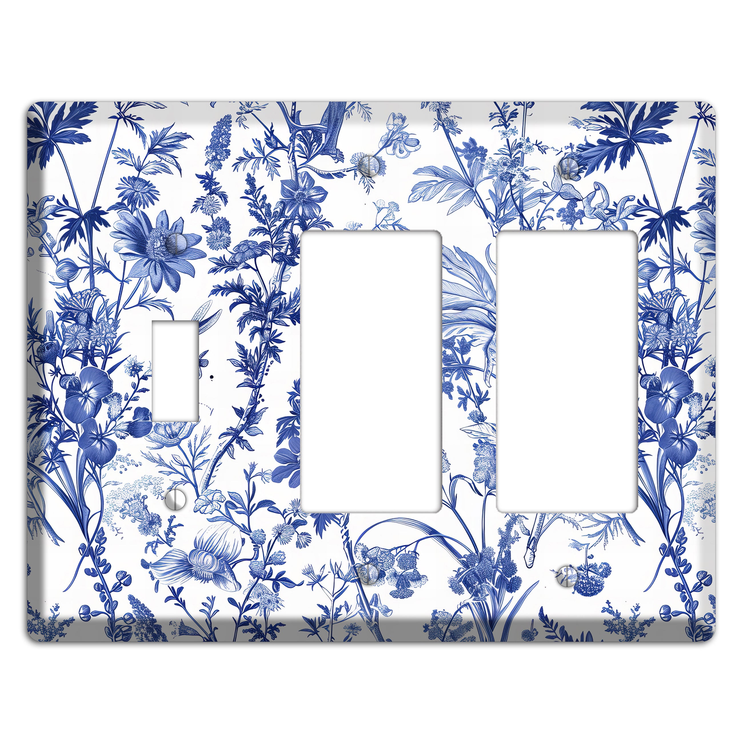 Wildflower Ink Study Toggle / 2 Rocker Wallplate