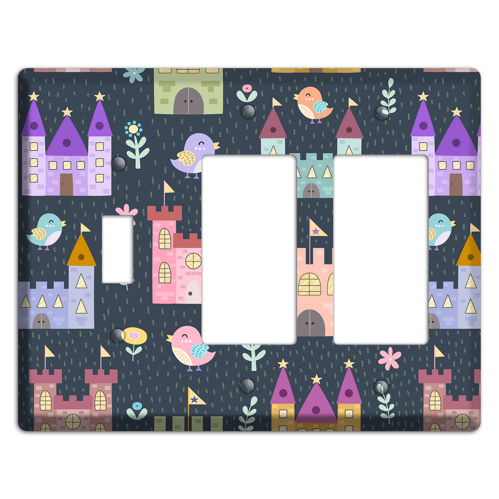 Castle Garden Toggle / 2 Rocker Wallplate