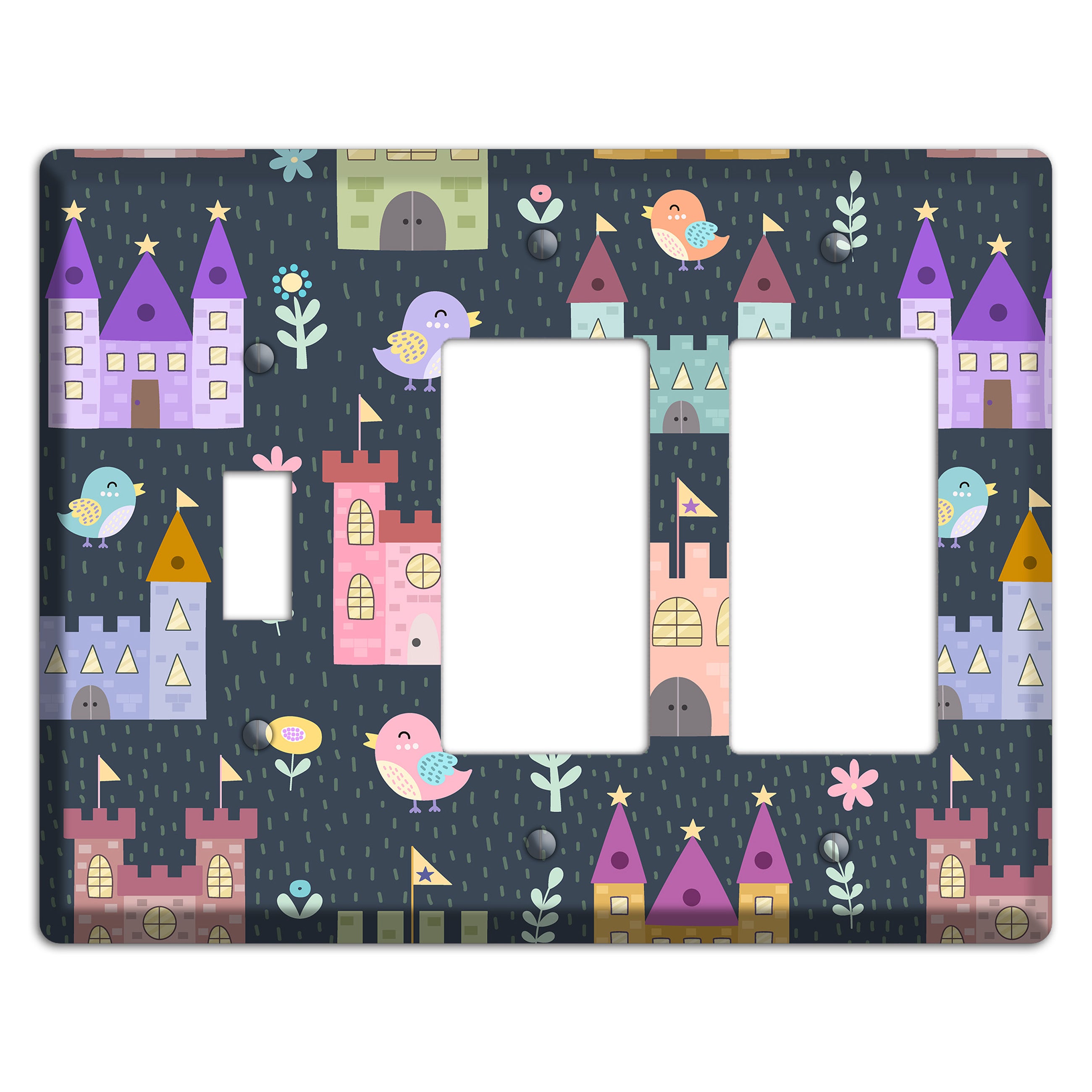 Castle Garden Toggle / 2 Rocker Wallplate