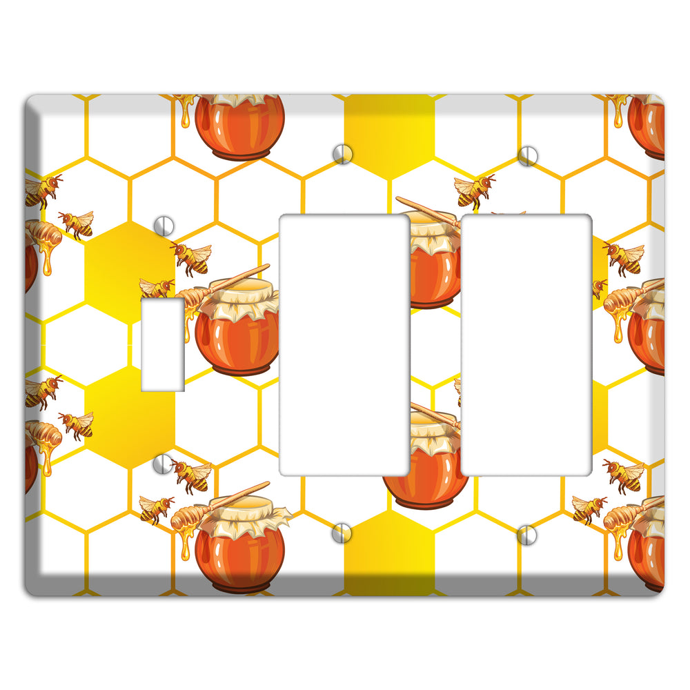 Honeypot Reverie Toggle / 2 Rocker Wallplate