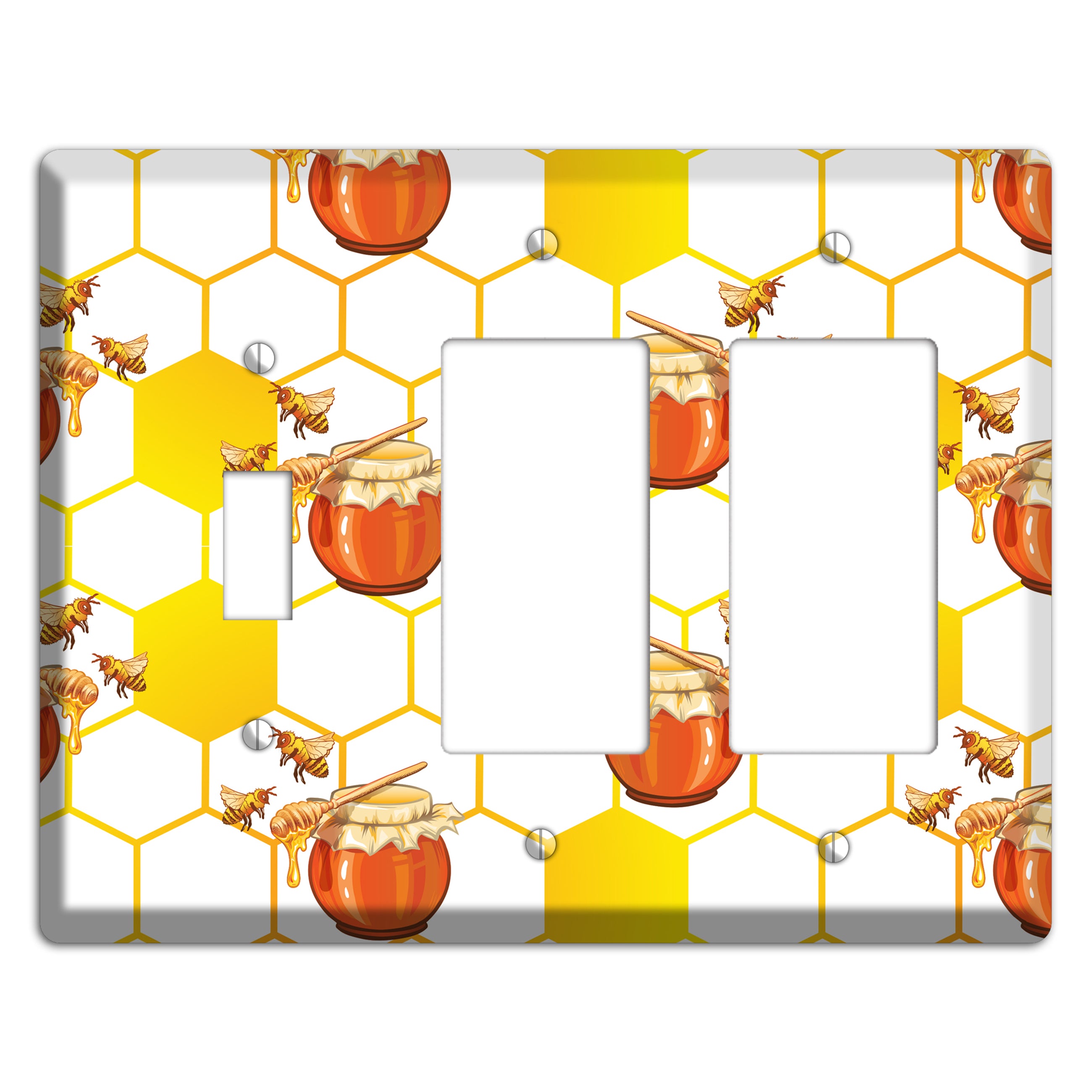 Honeypot Reverie Toggle / 2 Rocker Wallplate
