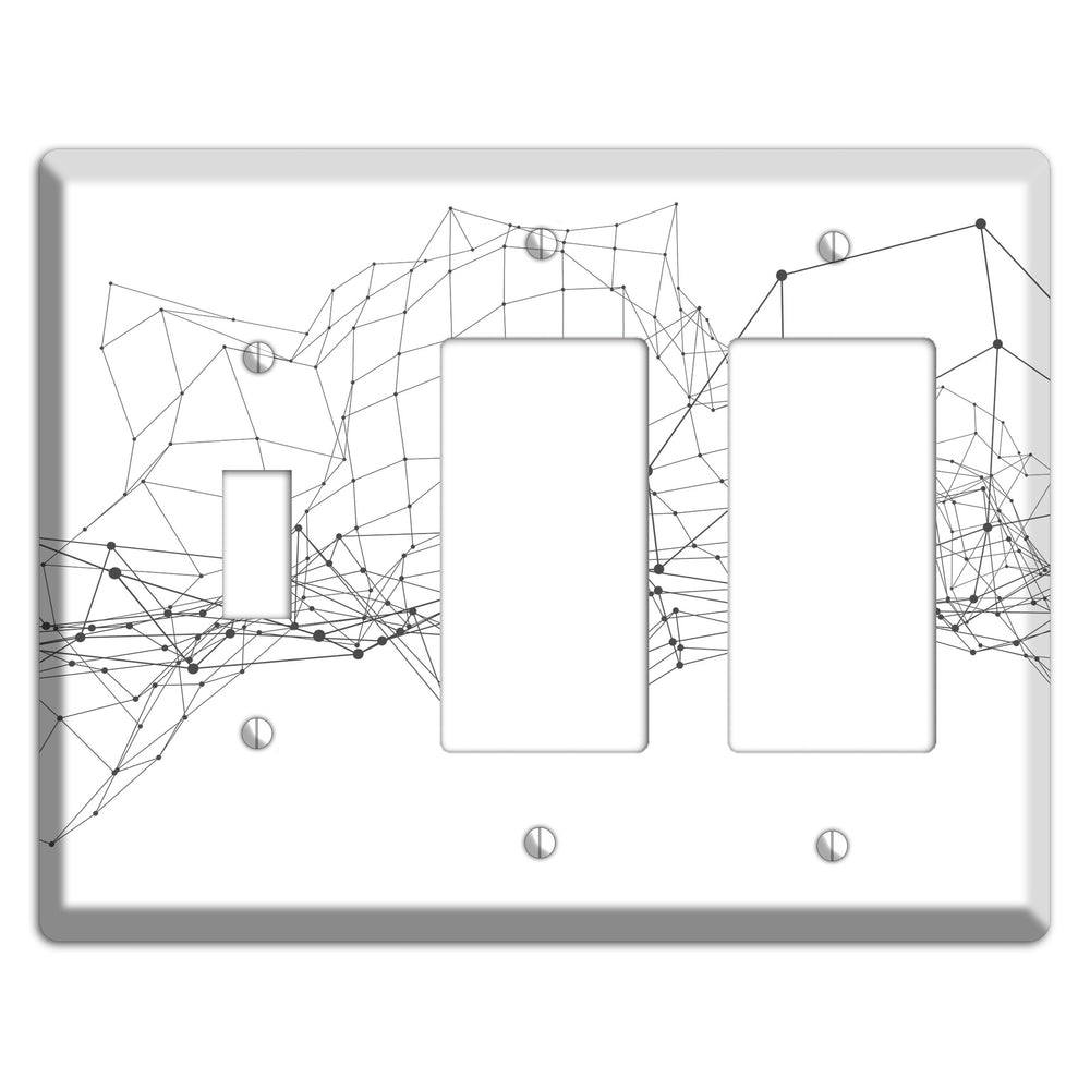 Signal Fault Horizon Toggle / 2 Rocker Wallplate