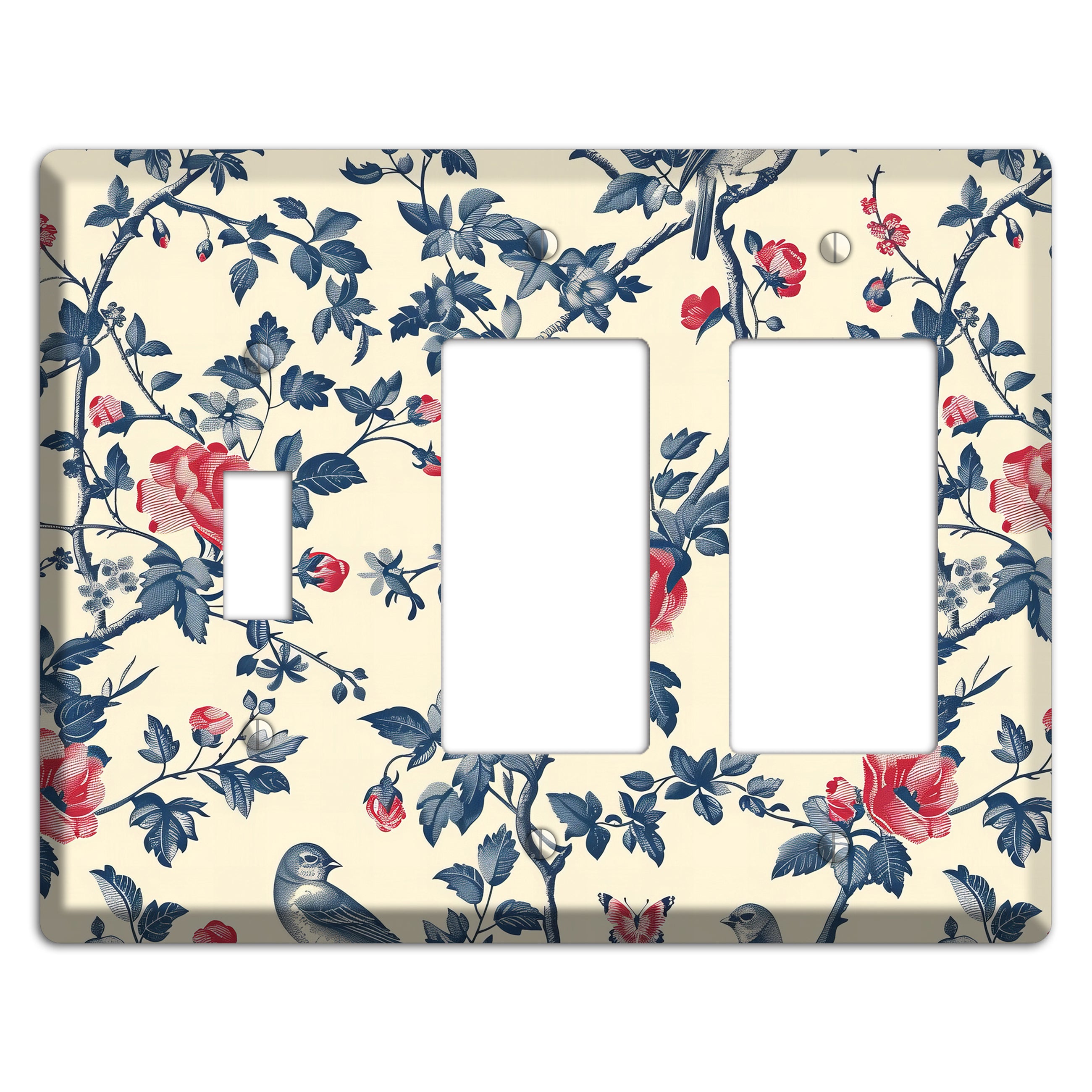 Songbirds & Thorns Toggle / 2 Rocker Wallplate