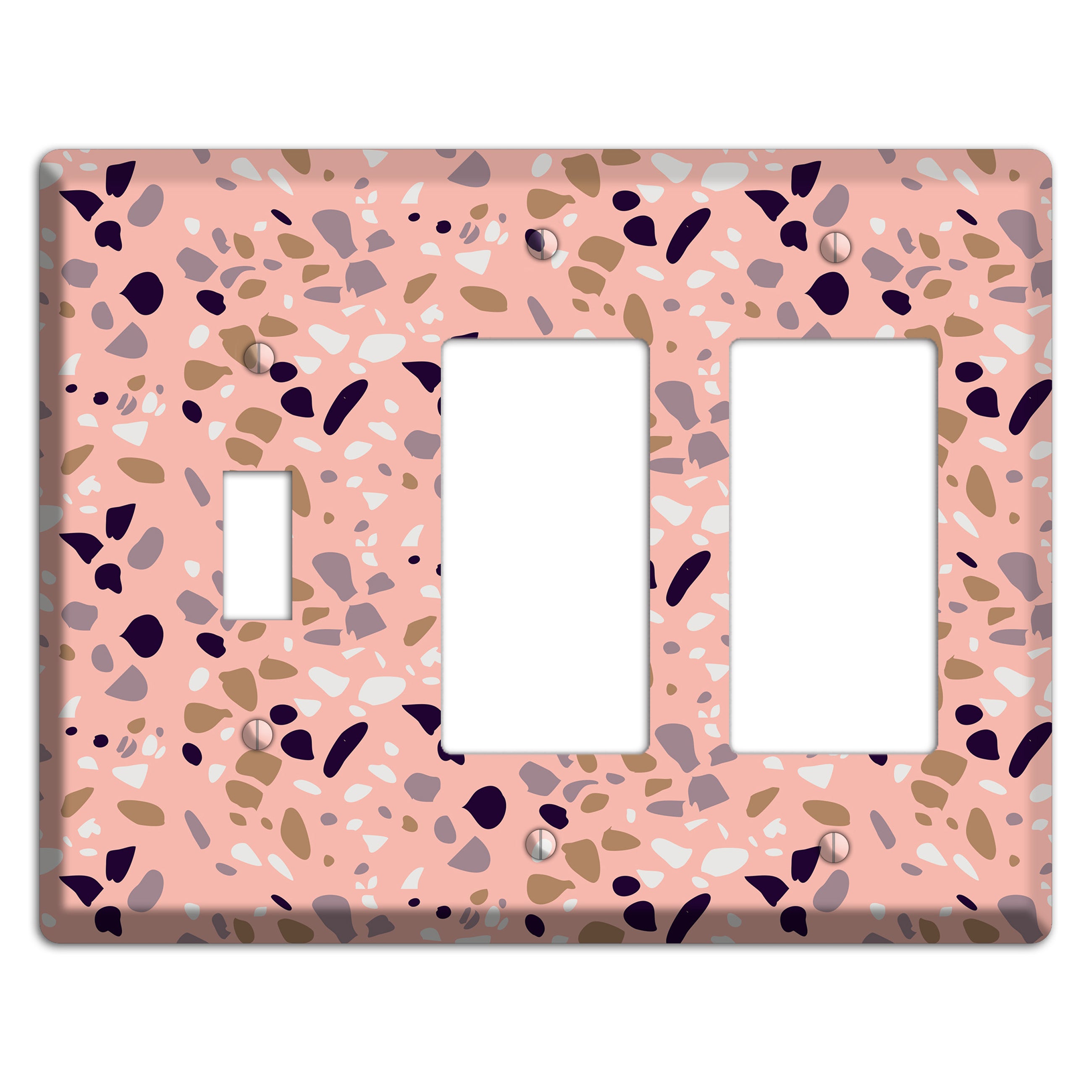 Petal Scatter Toggle / 2 Rocker Wallplate