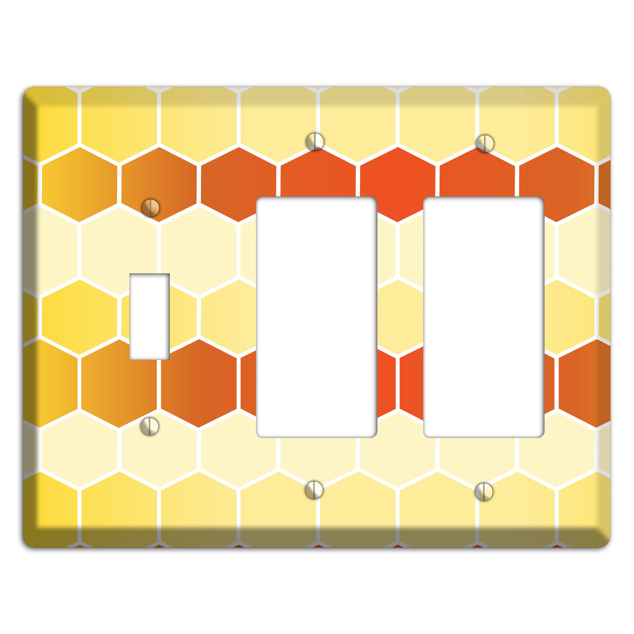 Amber Cell Drift Toggle / 2 Rocker Wallplate
