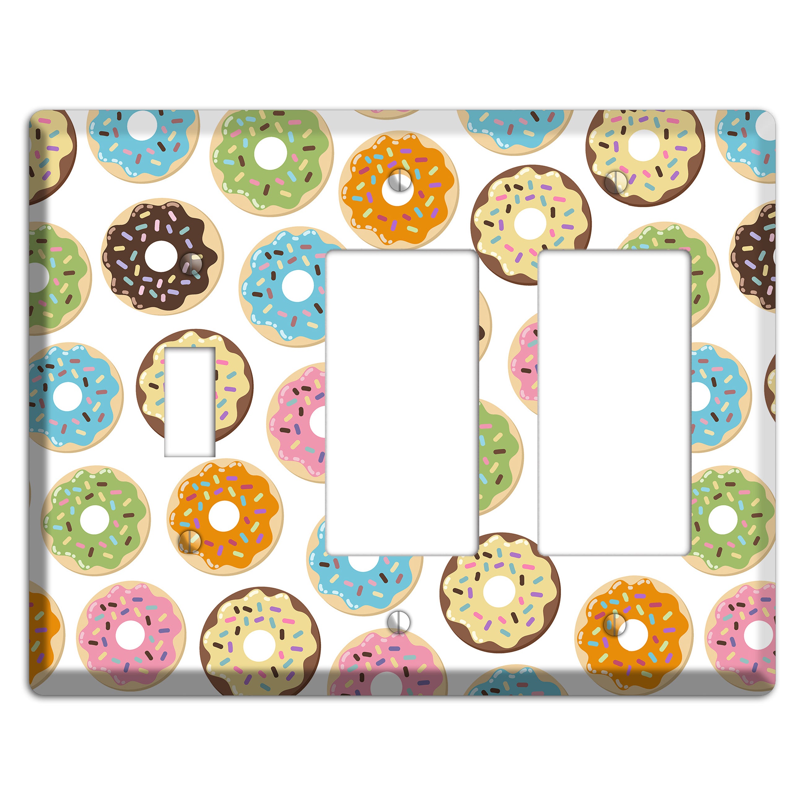 Sprinkle Party Toggle / 2 Rocker Wallplate