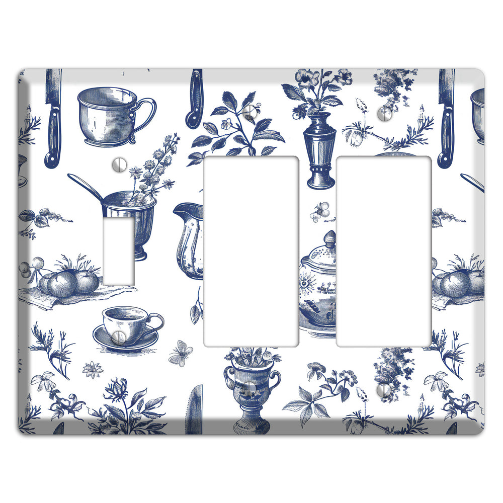 Pantry & Petals Toggle / 2 Rocker Wallplate
