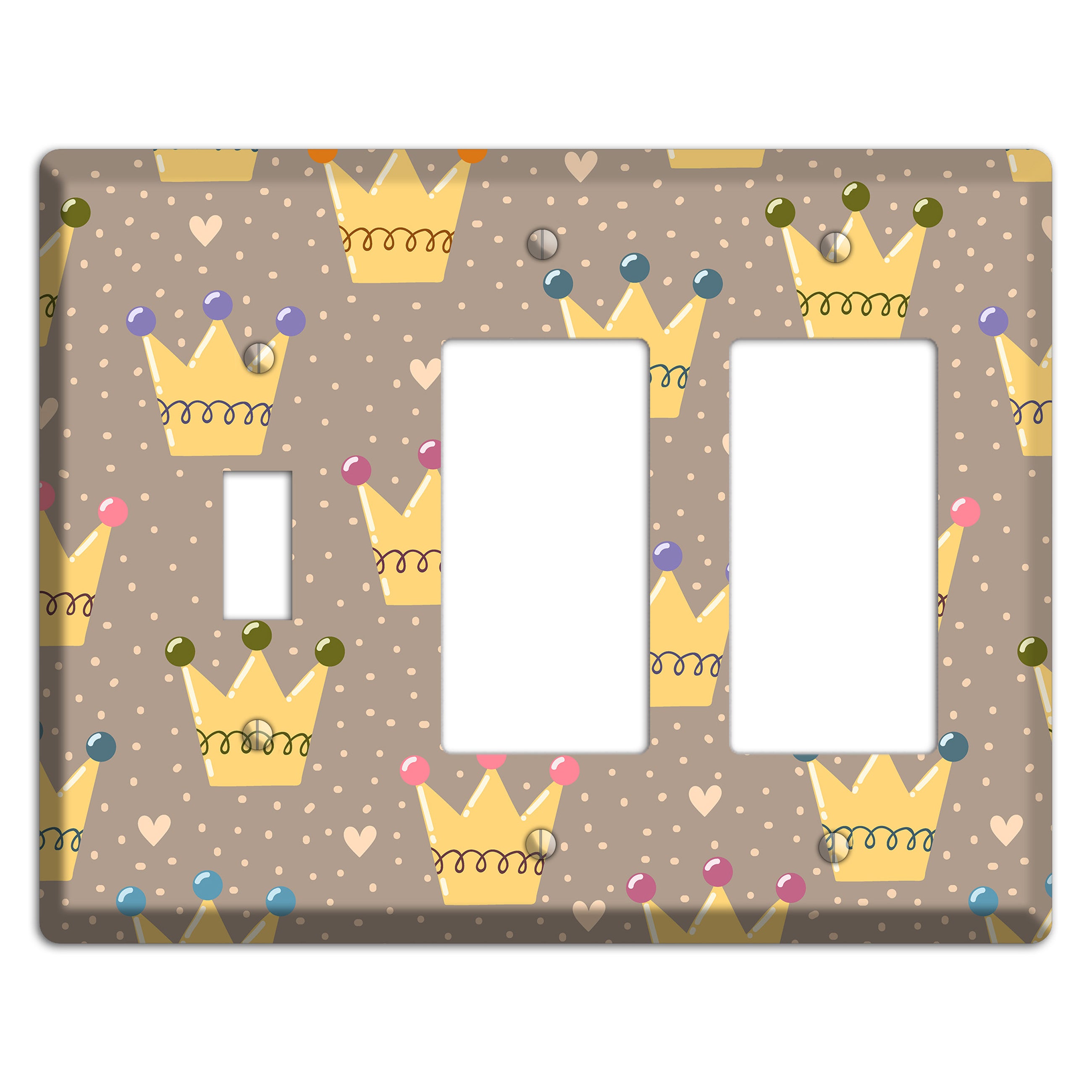 Royal Sprinkles Toggle / 2 Rocker Wallplate