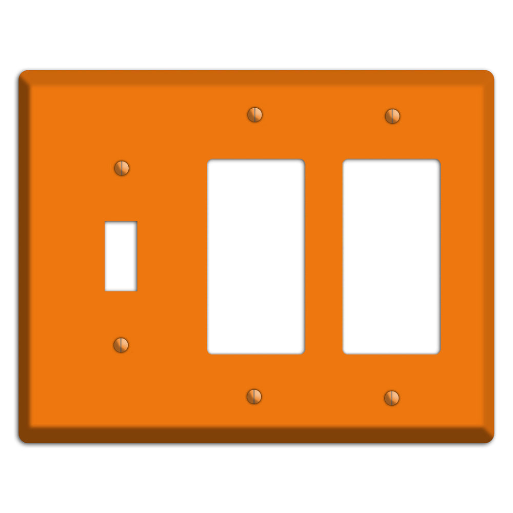 Baxter Pumpkin Toggle / 2 Rocker Wallplate