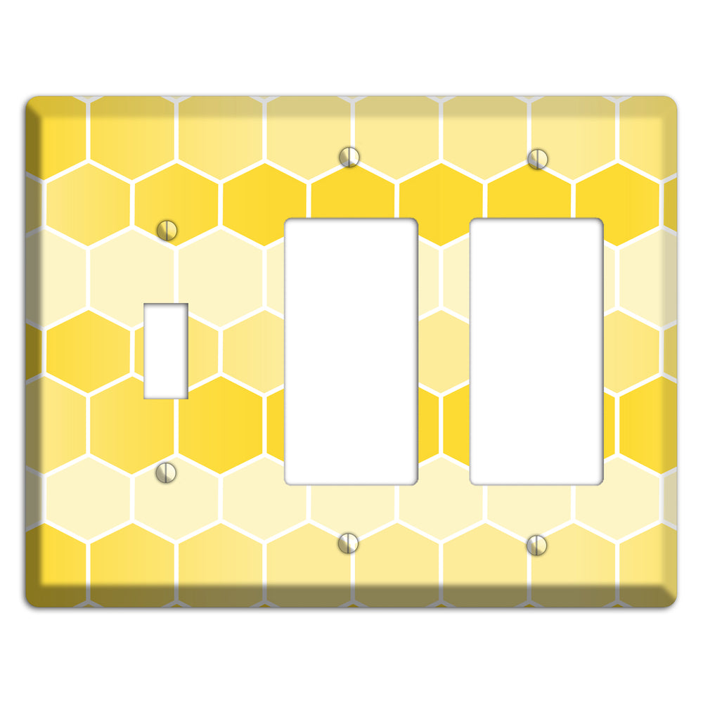 Golden Comb Drift Toggle / 2 Rocker Wallplate