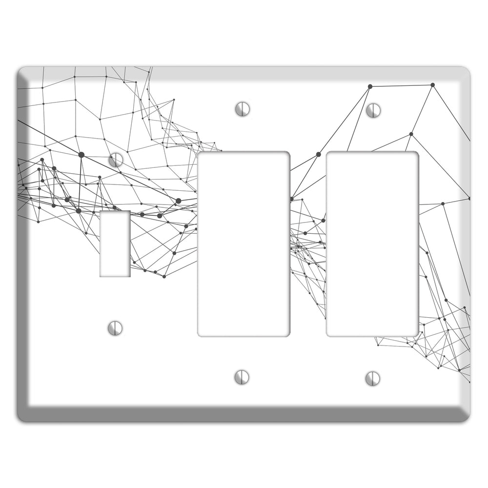 Drift Network Collapse Toggle / 2 Rocker Wallplate