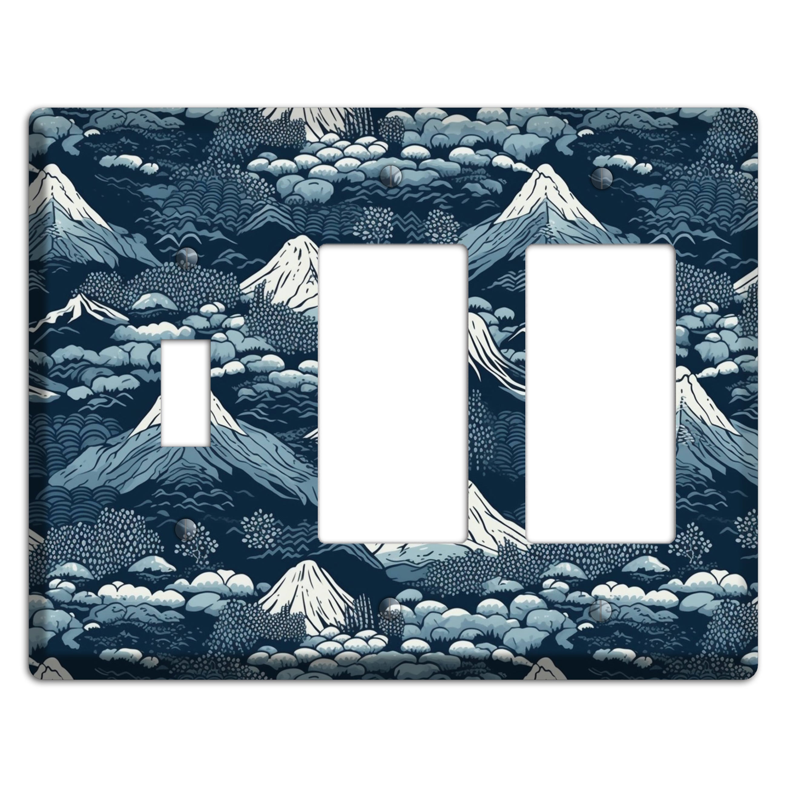 Summit & Fog Toggle / 2 Rocker Wallplate