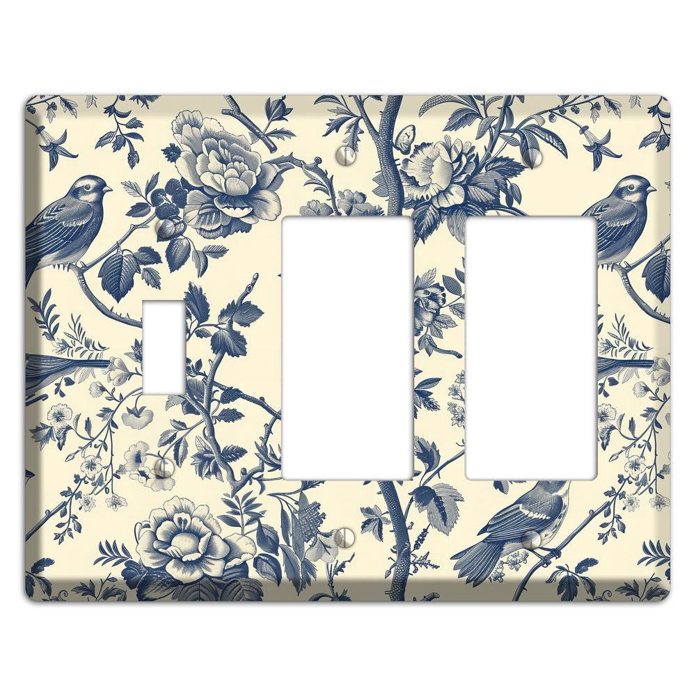 Garden Reverie Toggle / 2 Rocker Wallplate