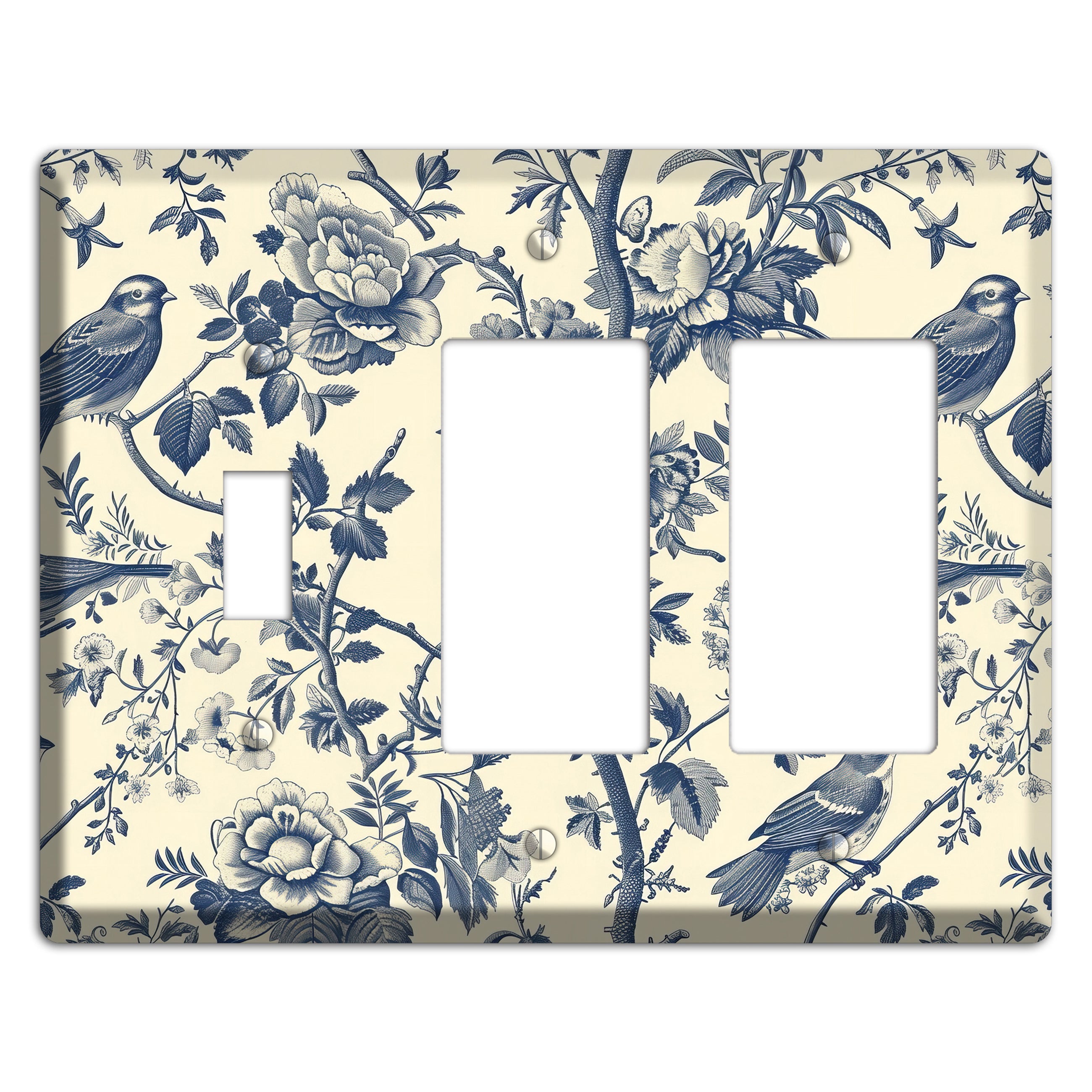 Garden Reverie Toggle / 2 Rocker Wallplate