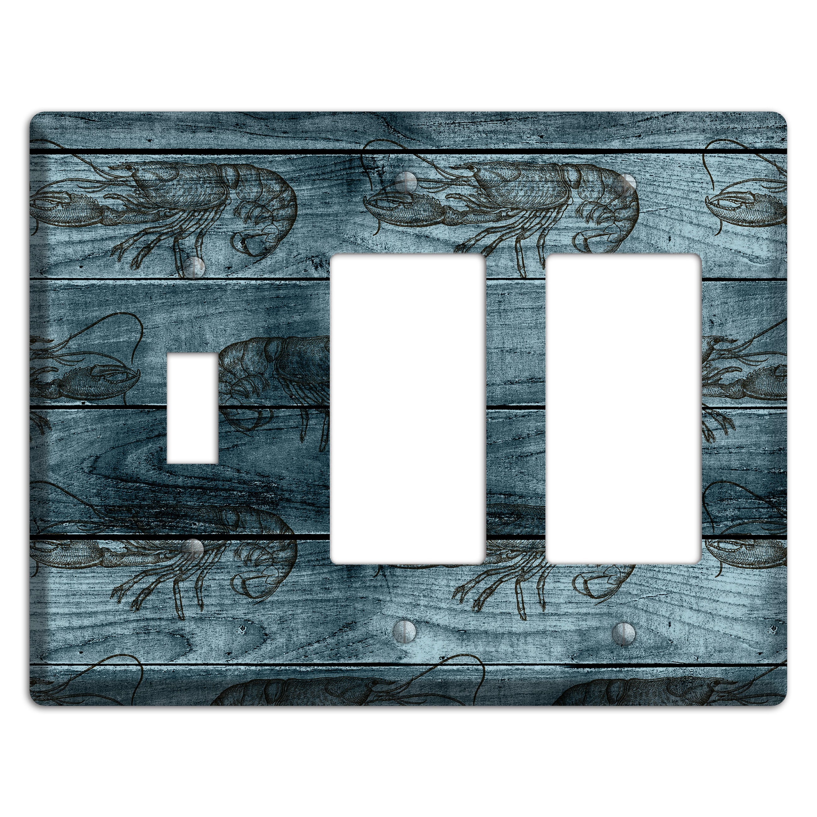 Lobster Ledger Toggle / 2 Rocker Wallplate