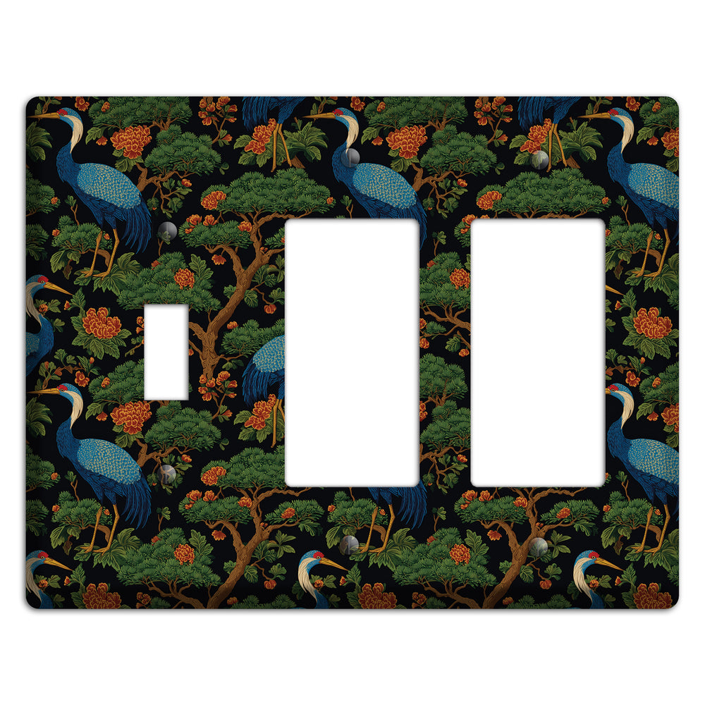 Cobalt Pine Vigil Toggle / 2 Rocker Wallplate