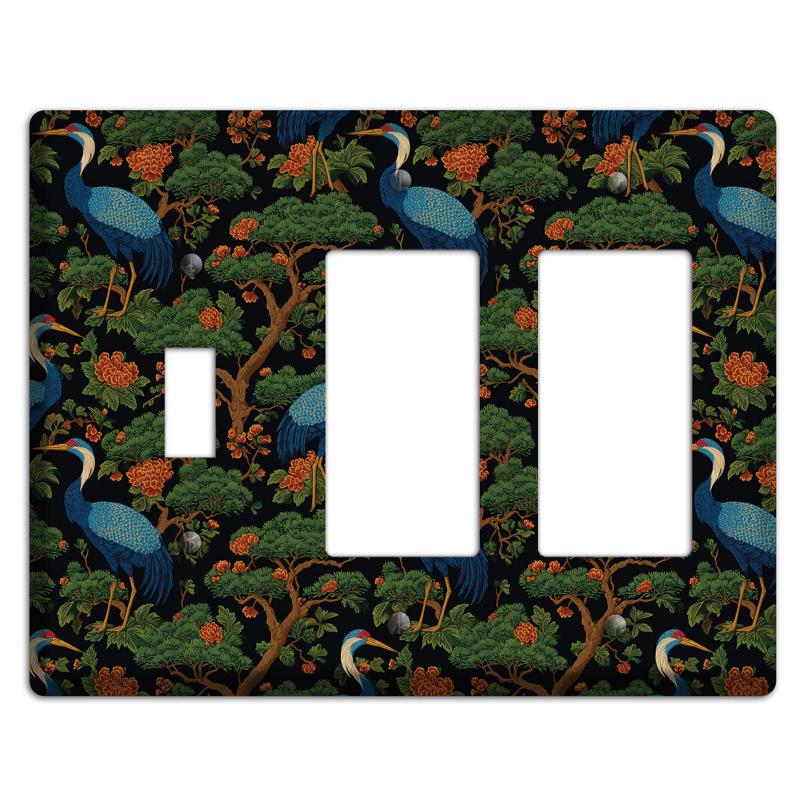 Cobalt Pine Vigil Toggle / 2 Rocker Wallplate