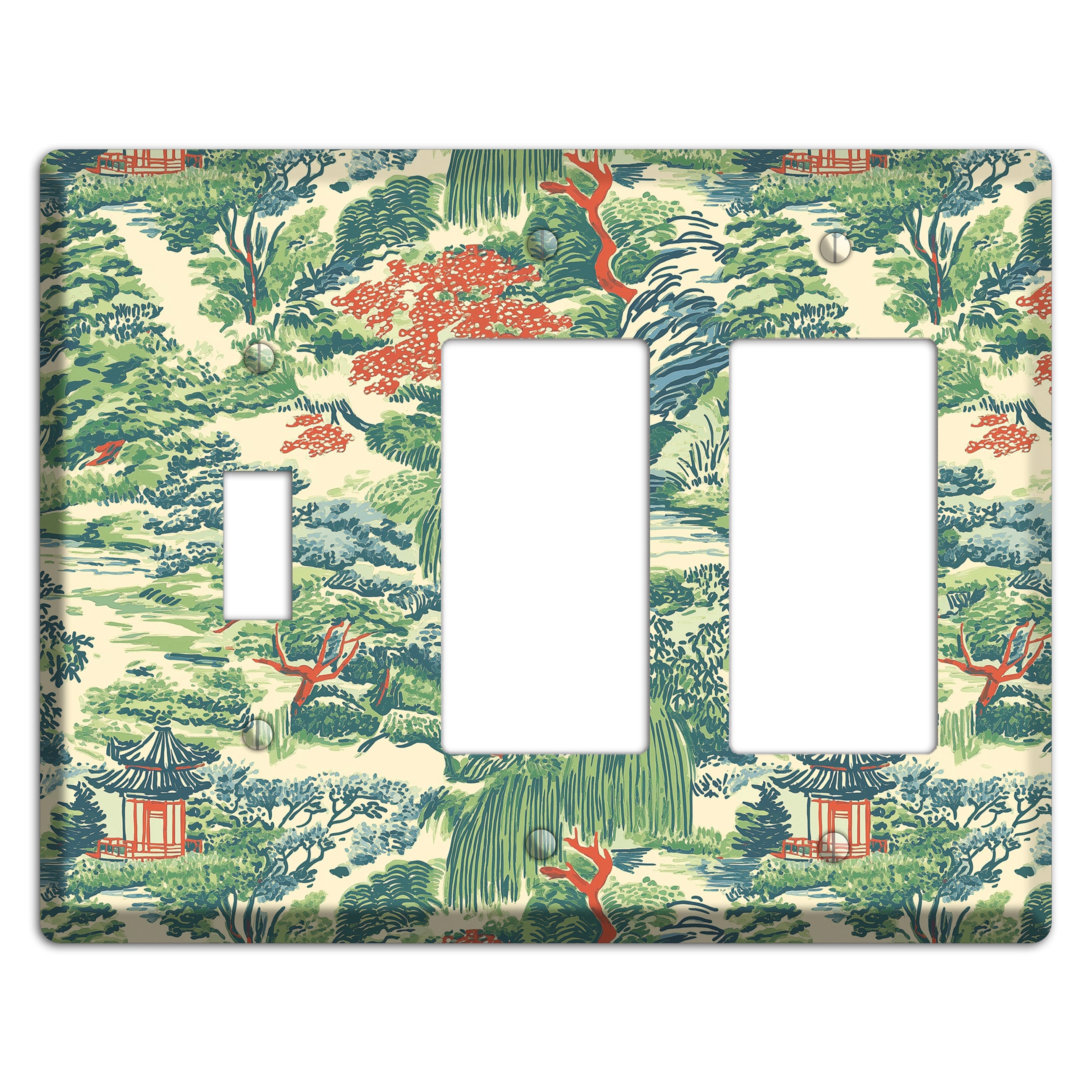 Pavilion & Willow Toggle / 2 Rocker Wallplate