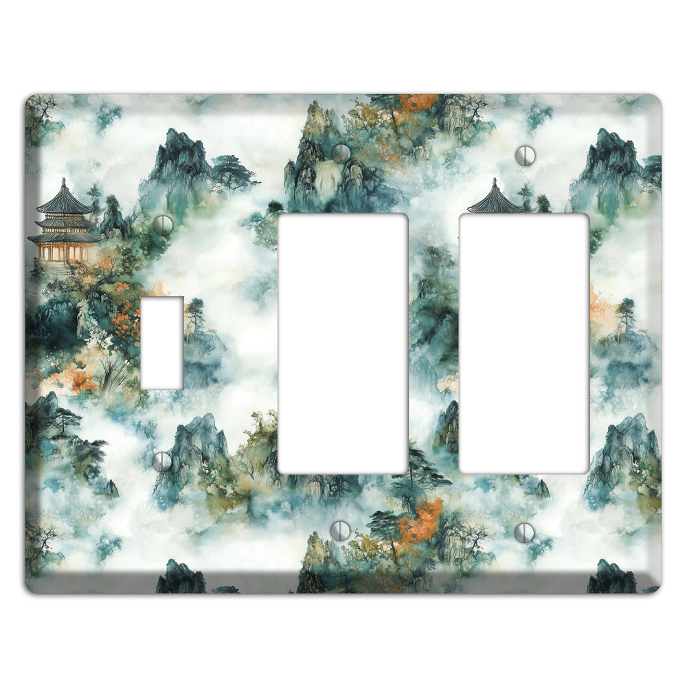 Pavilions in the Mist Toggle / 2 Rocker Wallplate