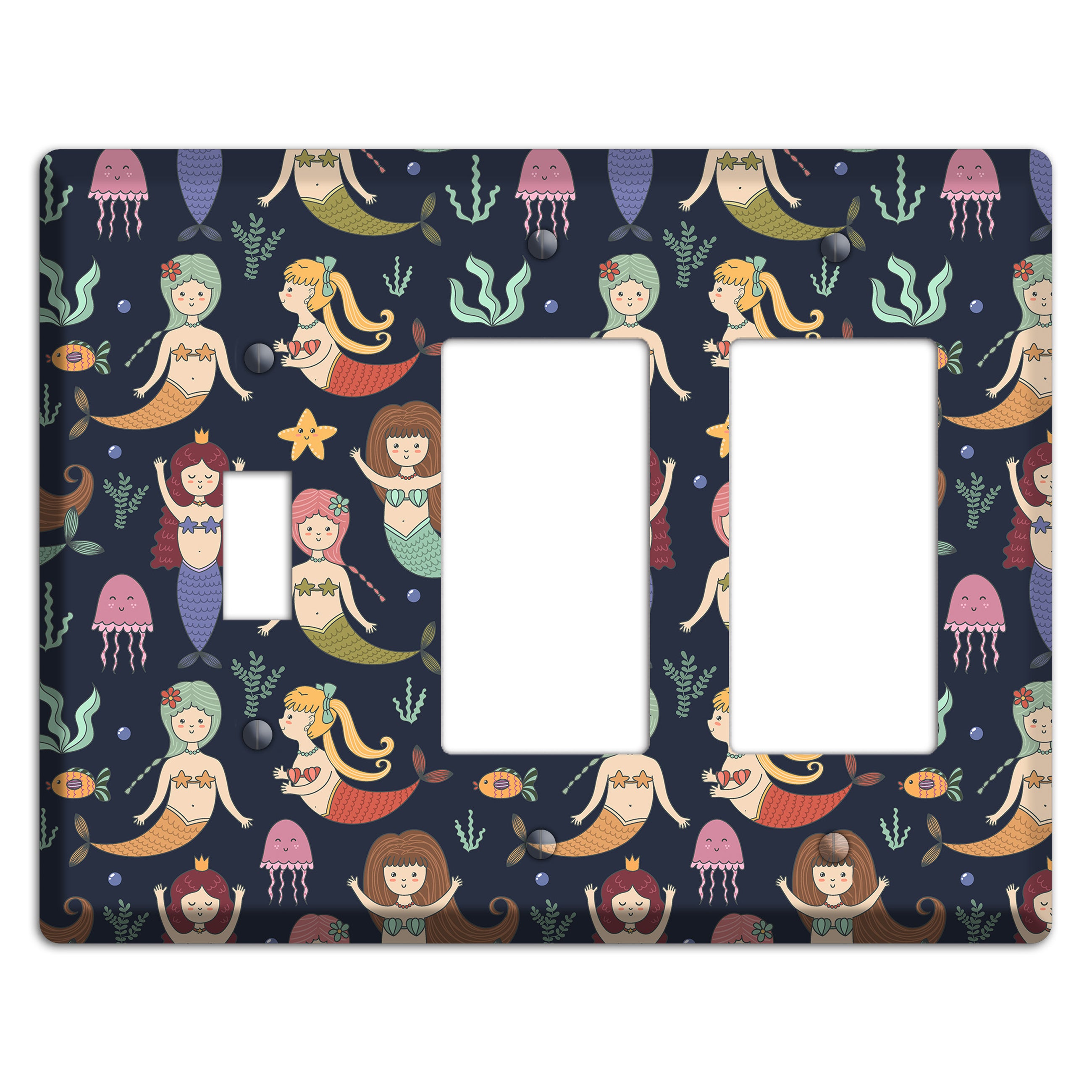 Mermaid Lagoon Party Toggle / 2 Rocker Wallplate