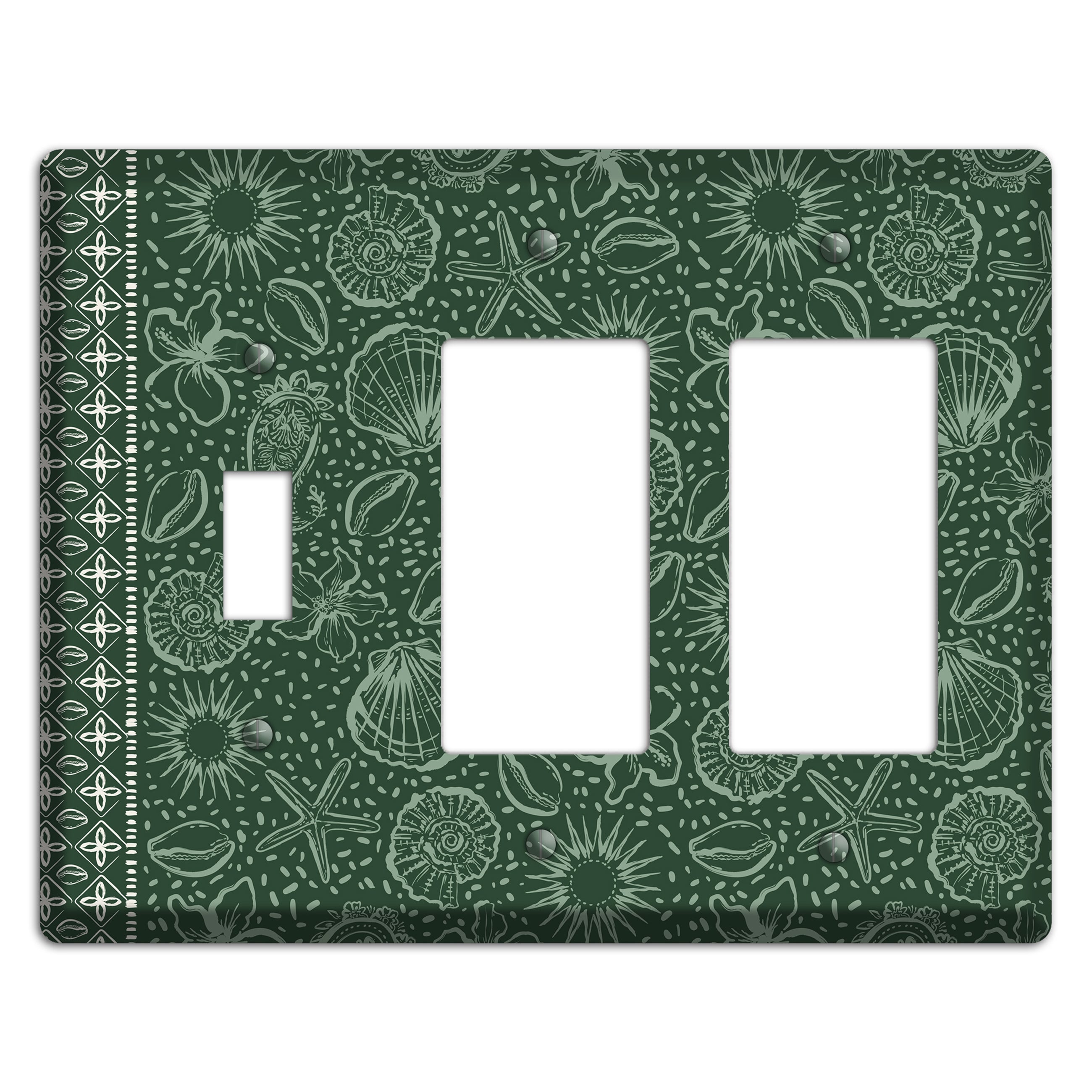 Emerald Tide Reliquary Toggle / 2 Rocker Wallplate