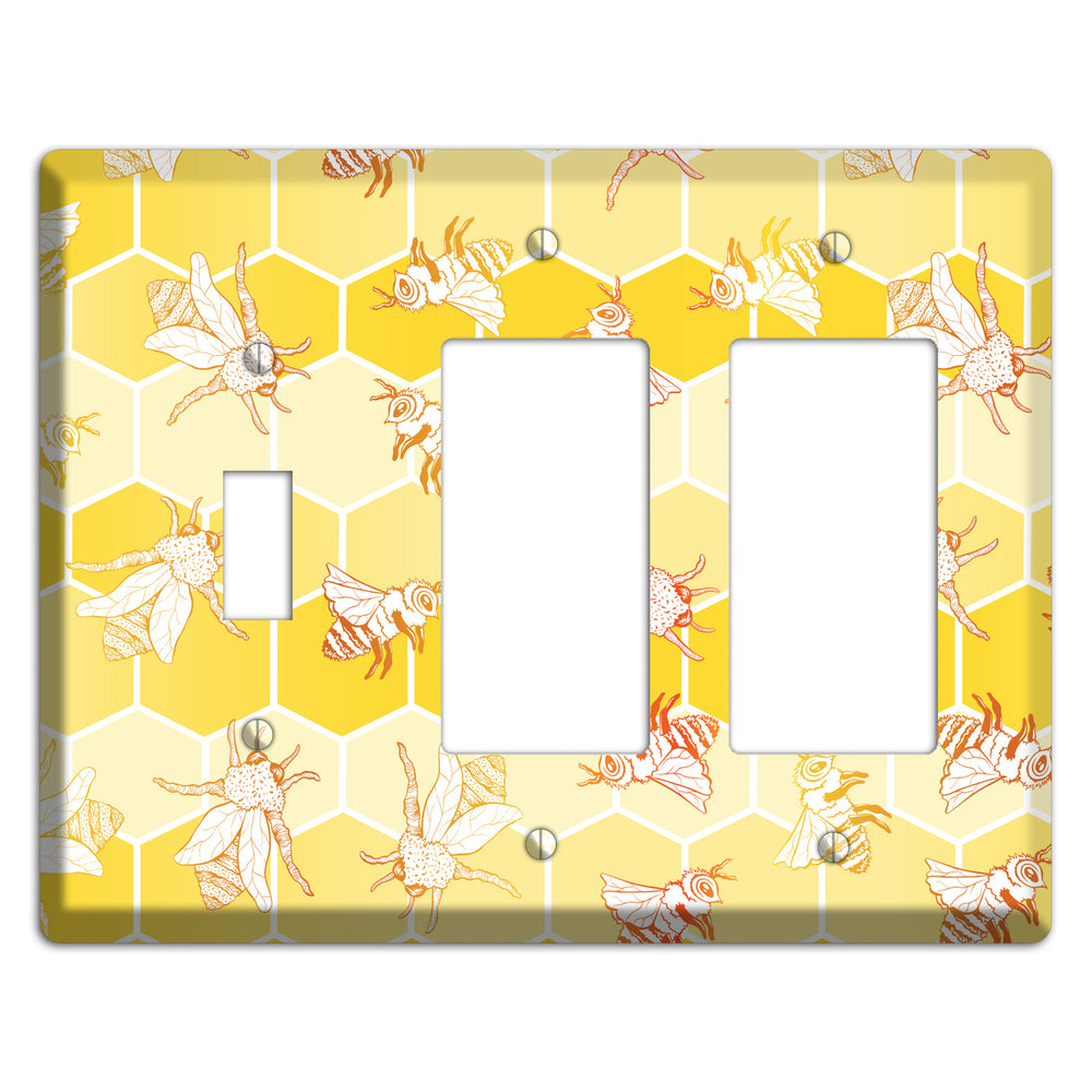 Hive & Flutter Toggle / 2 Rocker Wallplate