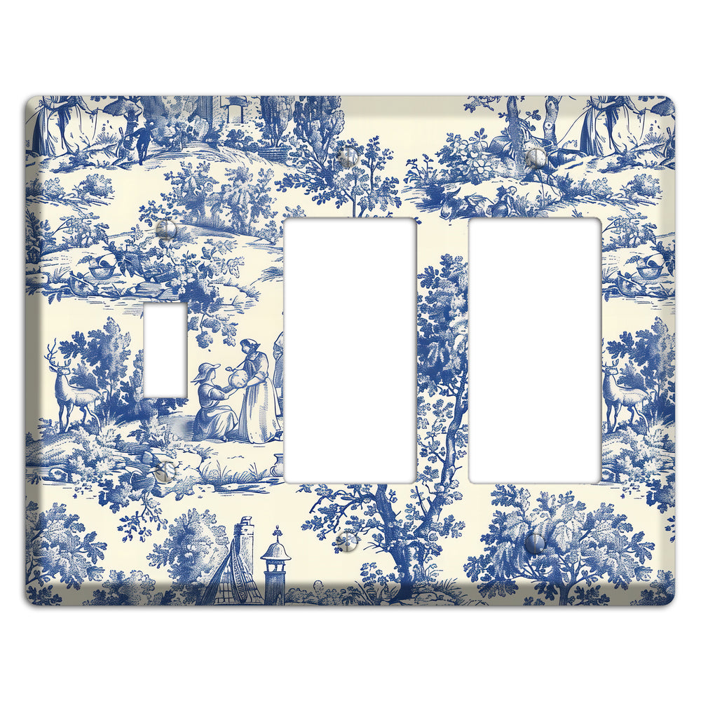 Pastoral Reverie Toggle / 2 Rocker Wallplate