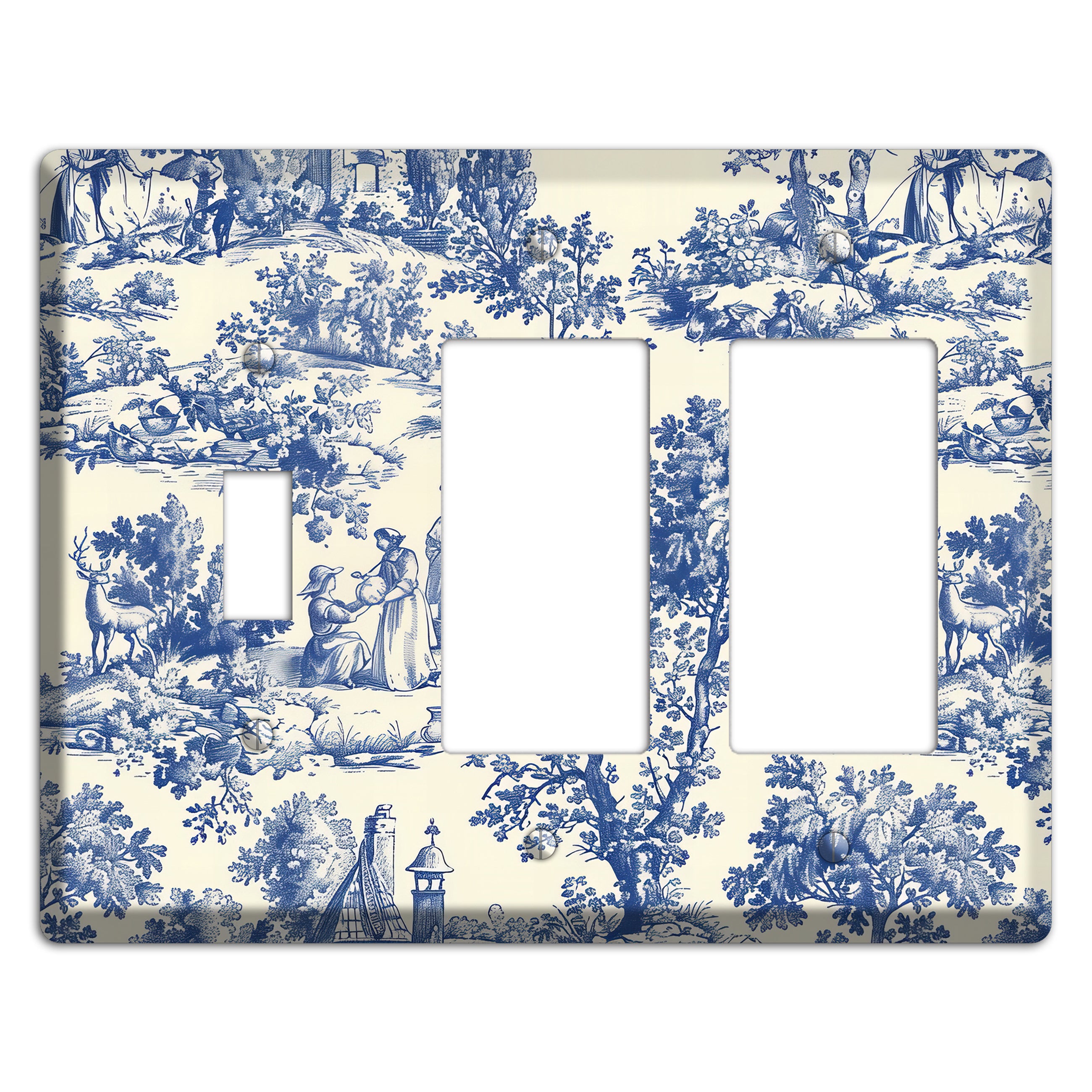Pastoral Reverie Toggle / 2 Rocker Wallplate