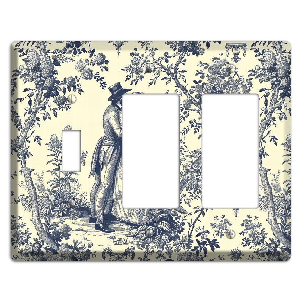 Garden Tryst Toggle / 2 Rocker Wallplate