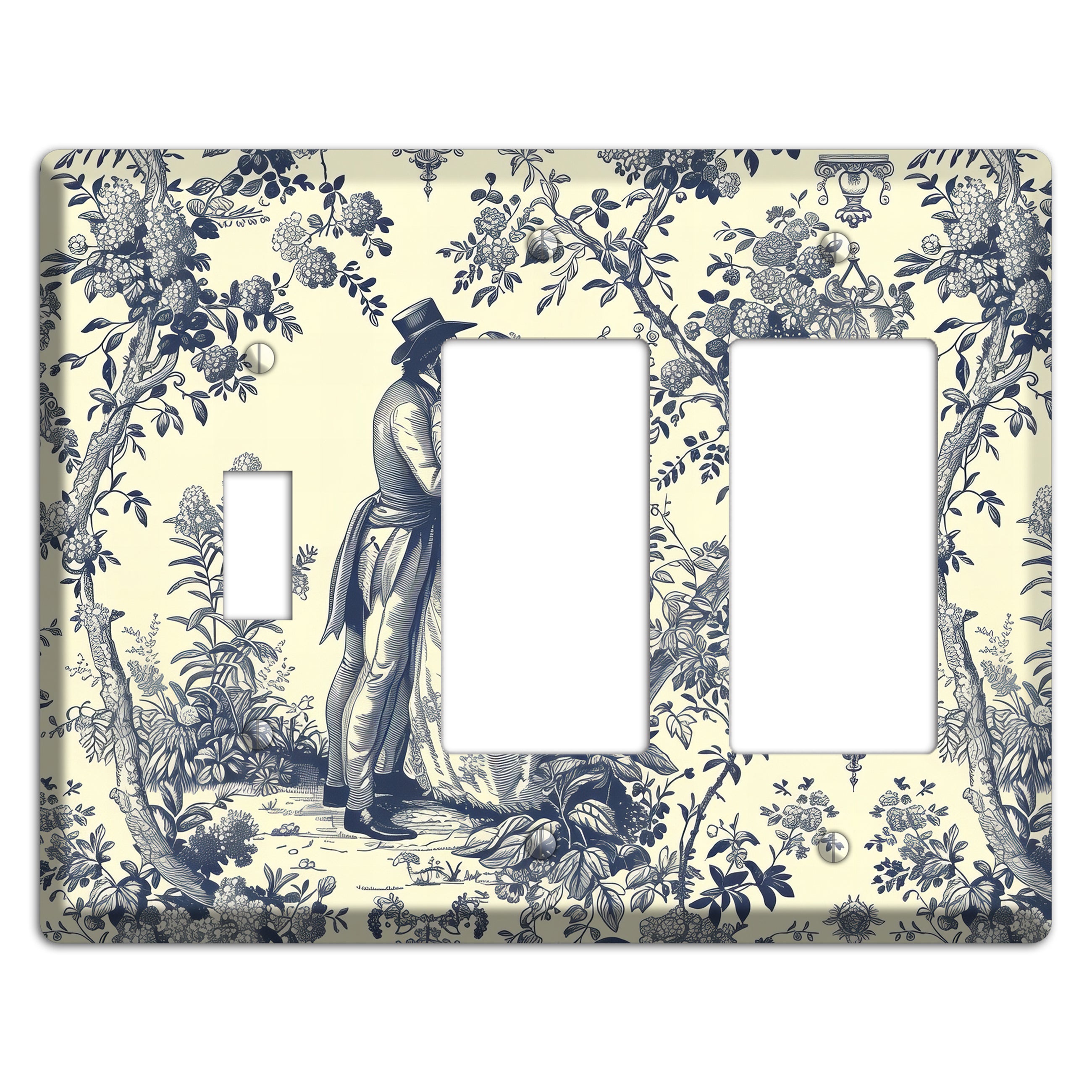 Garden Tryst Toggle / 2 Rocker Wallplate