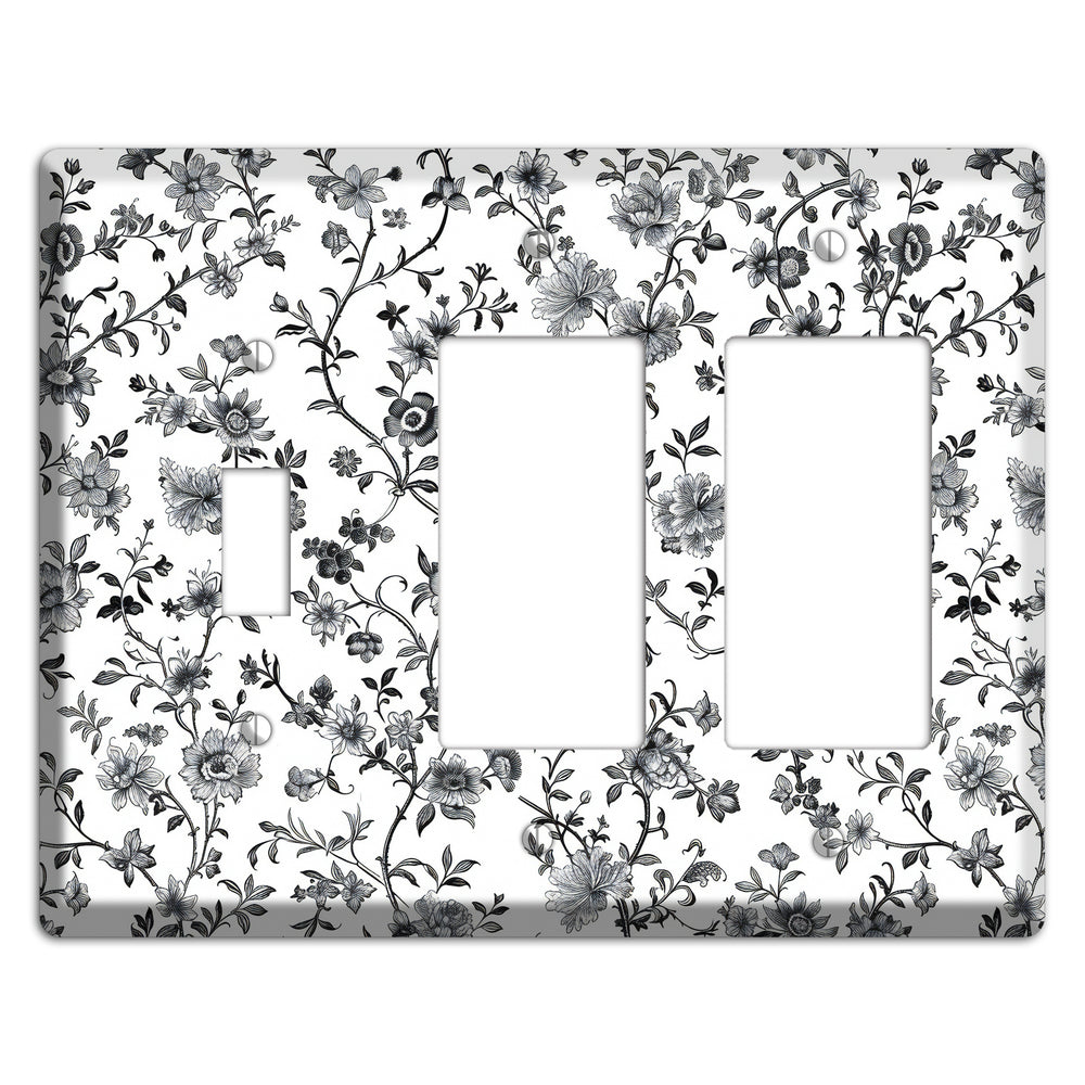 Ink & Ivory Thicket Toggle / 2 Rocker Wallplate