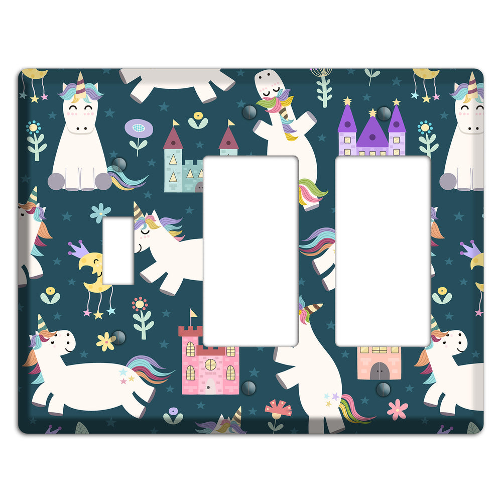 Unicorn Kingdom Toggle / 2 Rocker Wallplate