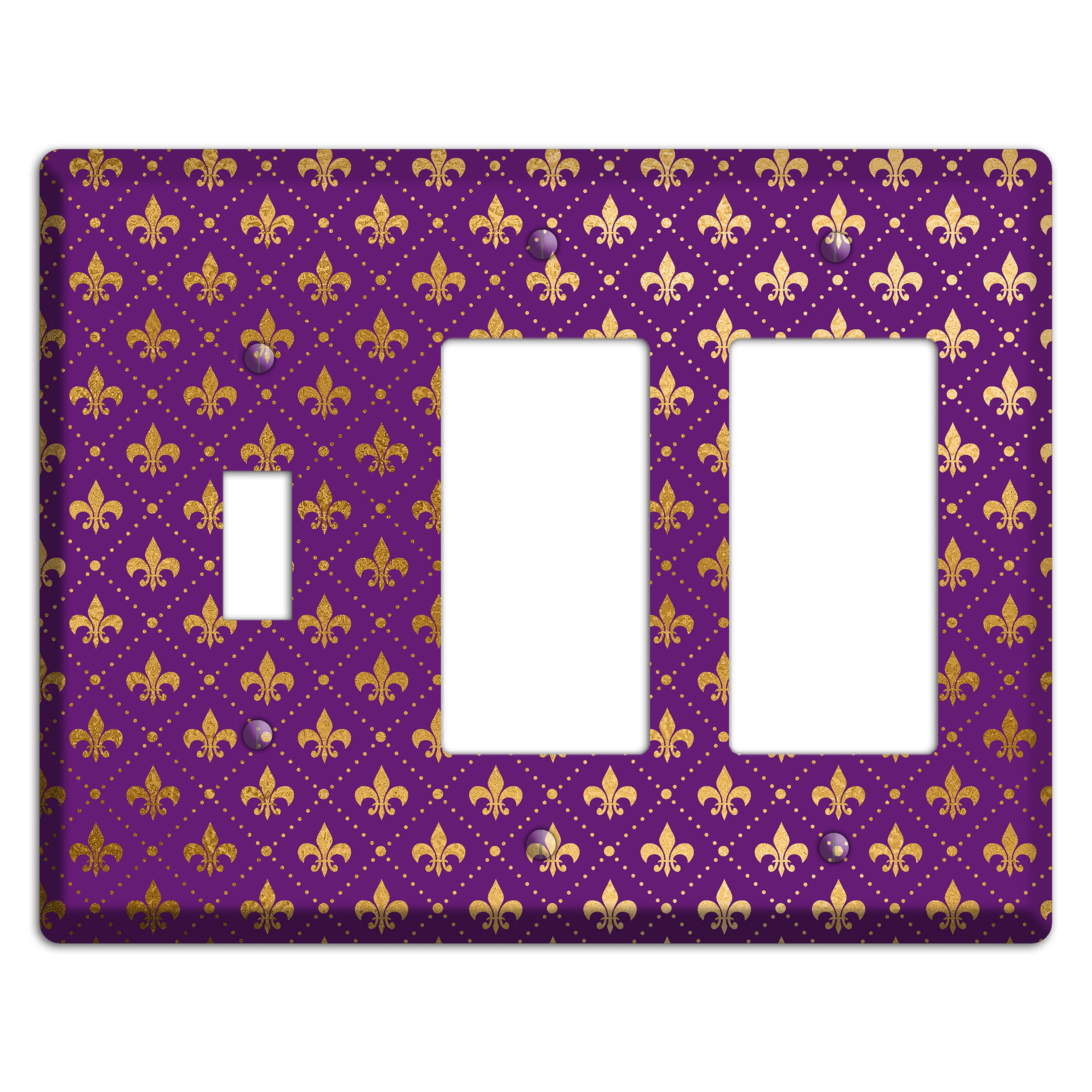 Velvet Crown Toggle / 2 Rocker Wallplate