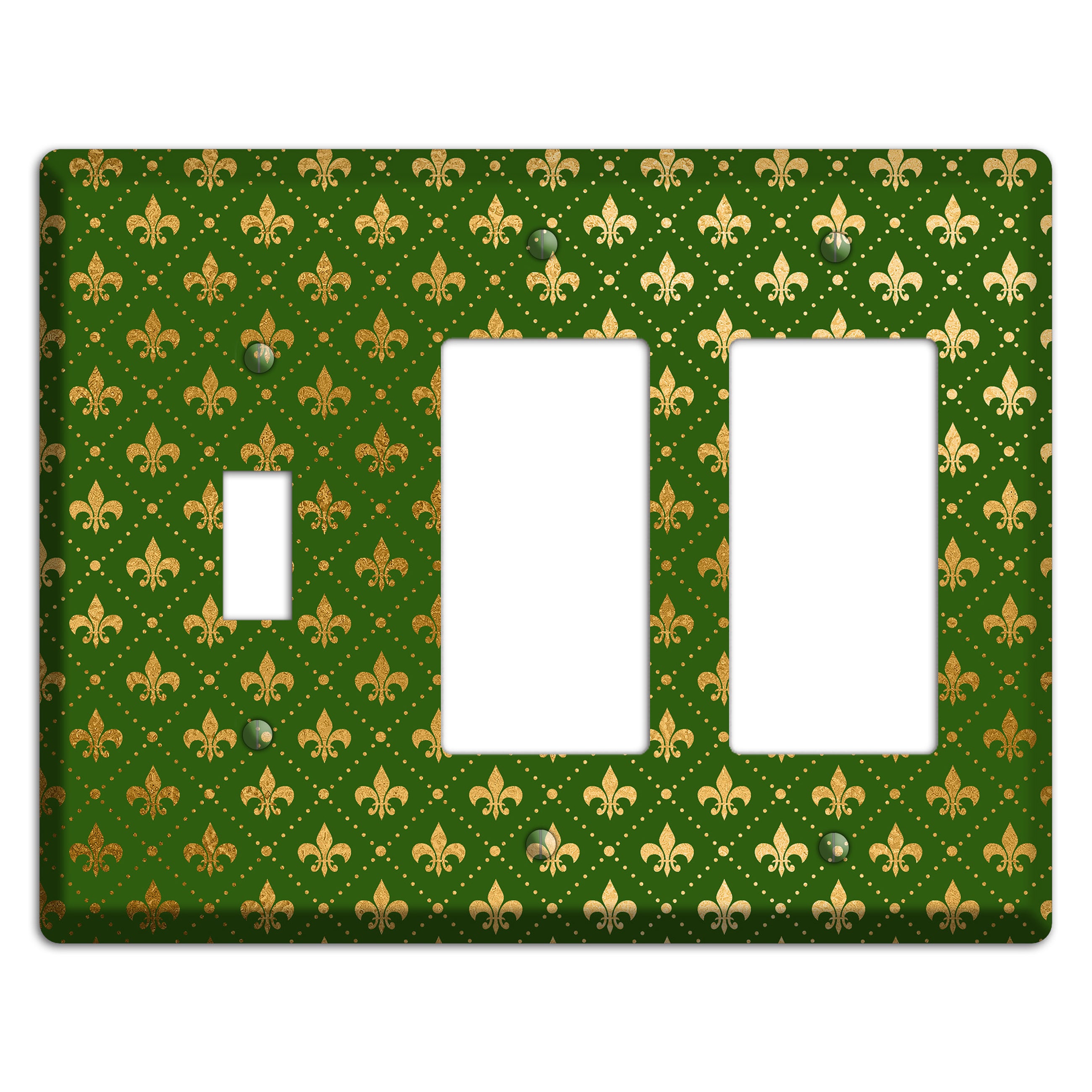 Gilded Grove Toggle / 2 Rocker Wallplate