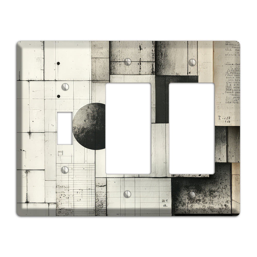 Ledger & Void Toggle / 2 Rocker Wallplate