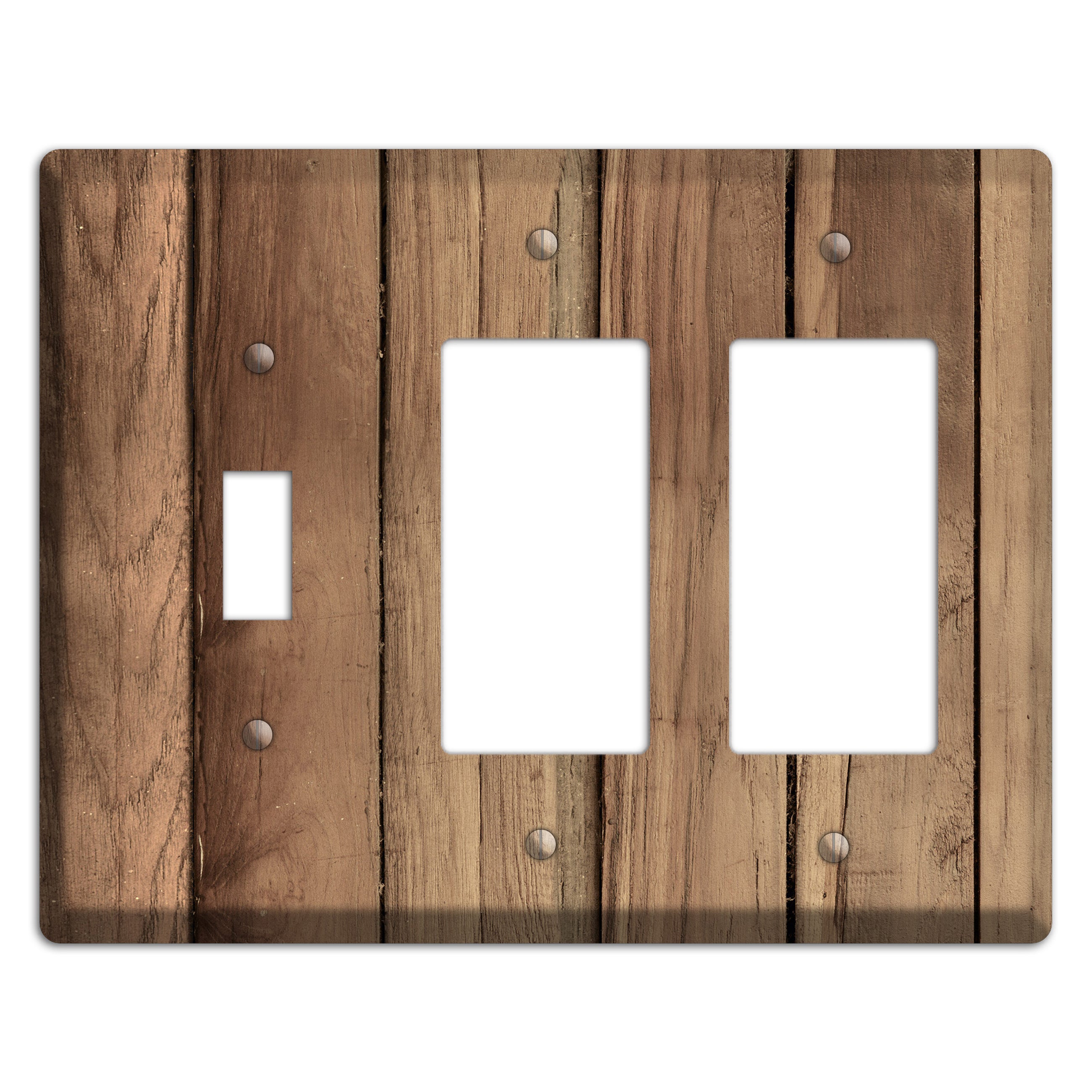 Saltwood Panels Toggle / 2 Rocker Wallplate