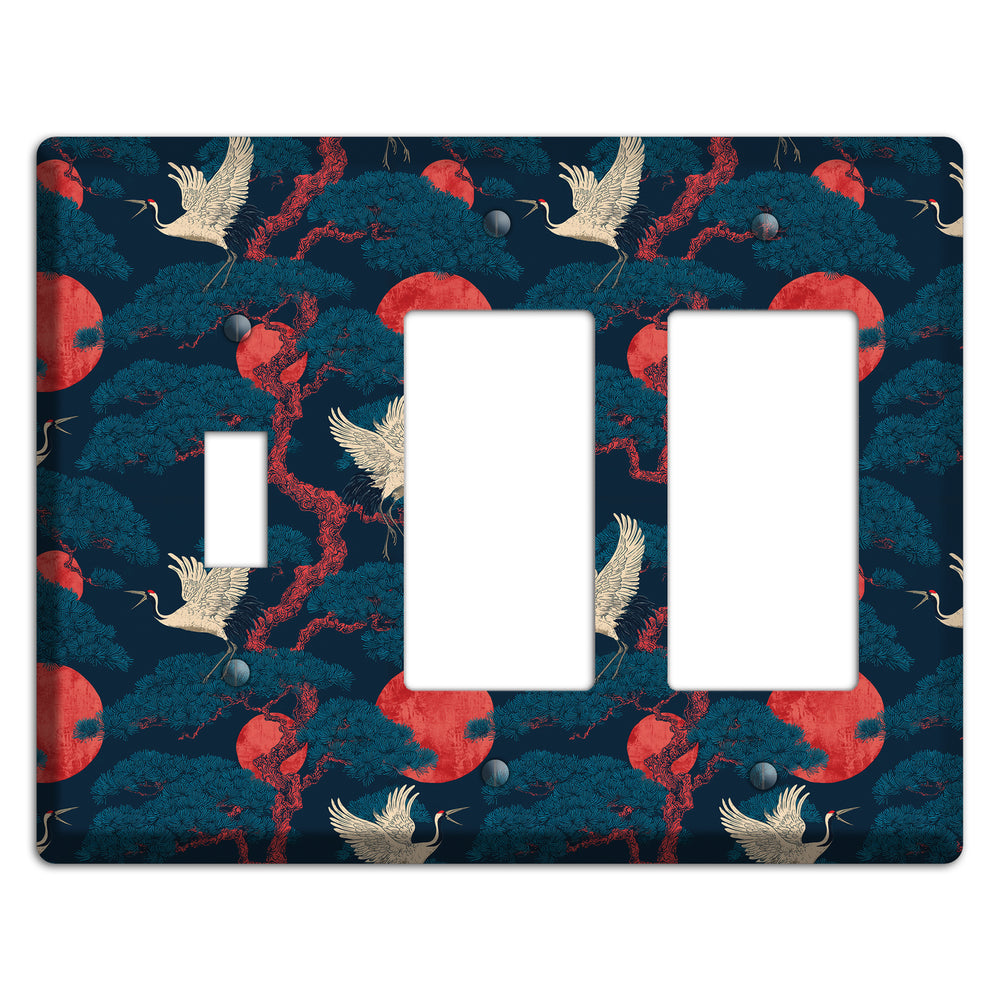 Cobalt Moon Passage Toggle / 2 Rocker Wallplate